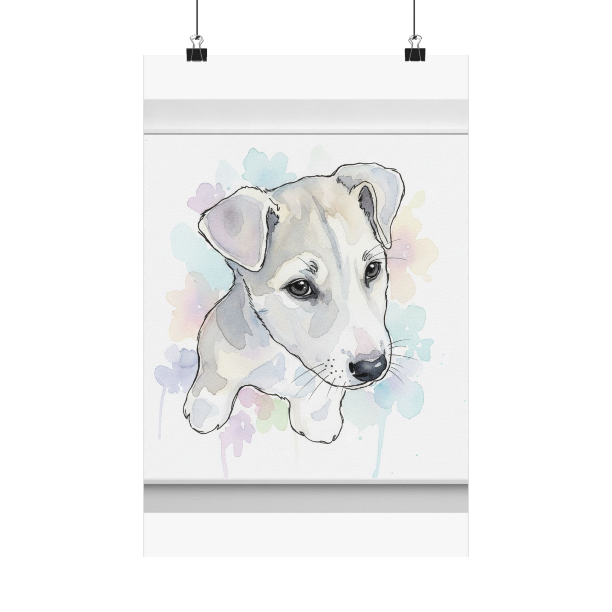 Watercolor — Dog — Matte Poster