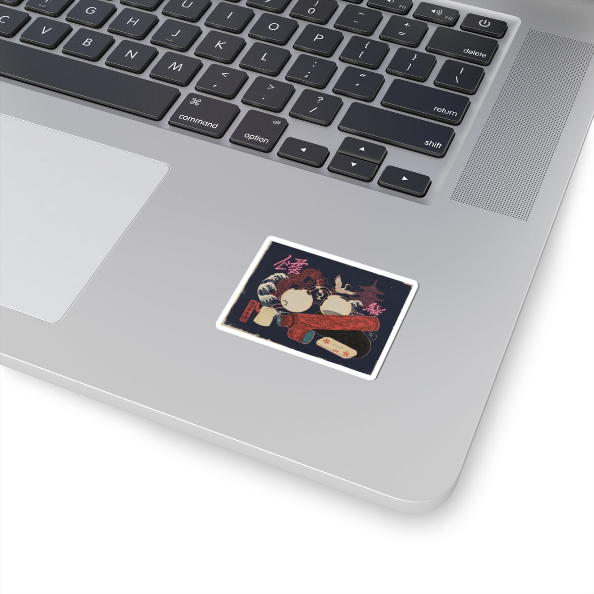 Japanese Street — Spectacles And Telescope With Cases — Kiss-Cut Sticker