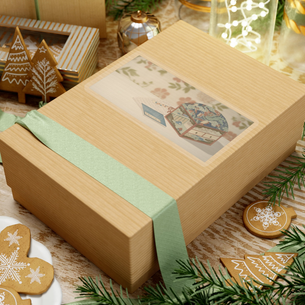 Product Marketing — Box And Books — Kiss-Cut Sticker