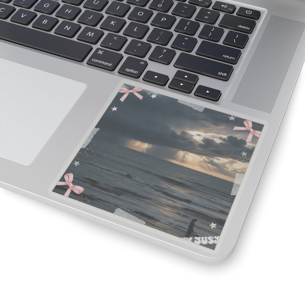 Dramatic Storm — Person — Kiss-Cut Sticker