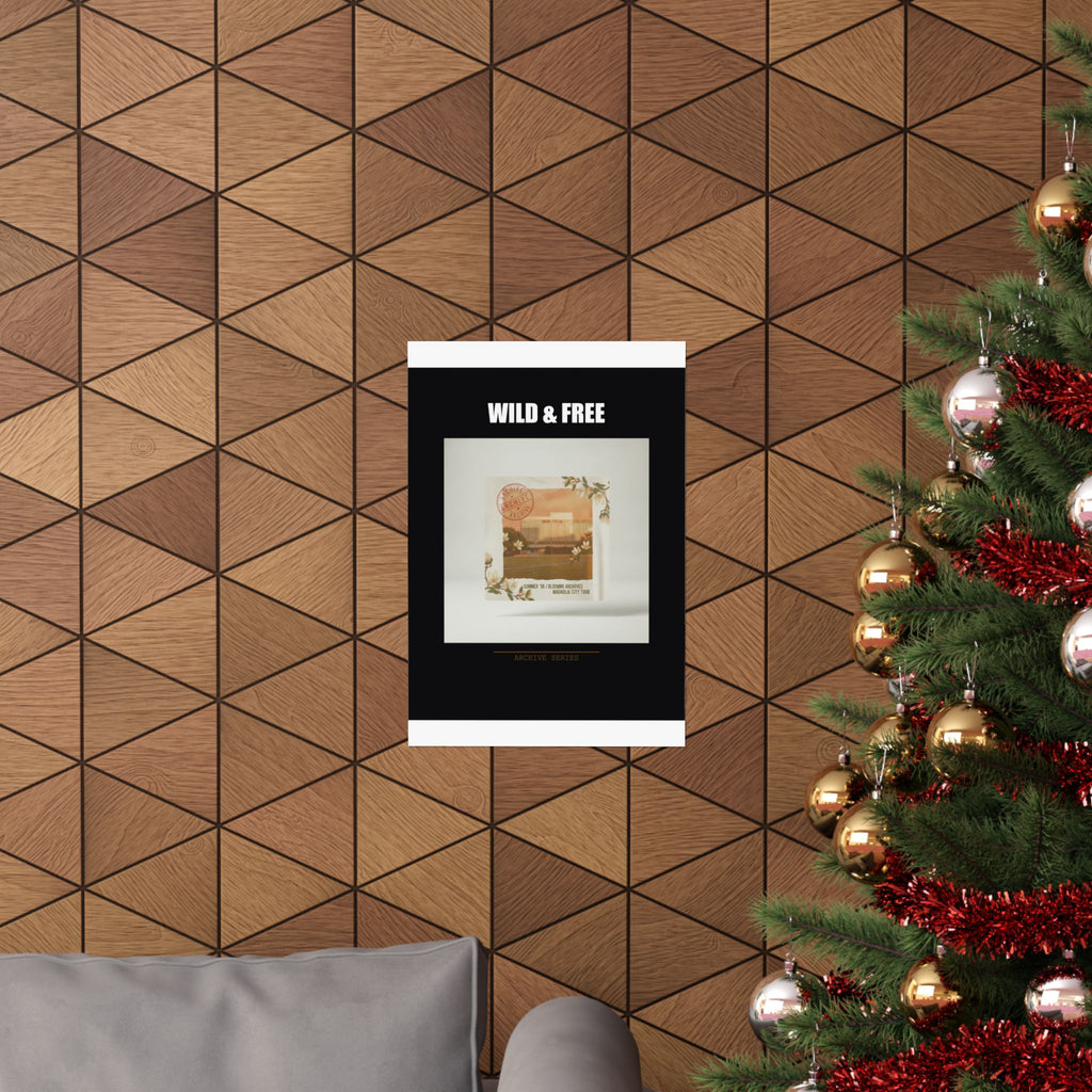 WILD & FREE Vintage Magnolia Archive Matte Poster