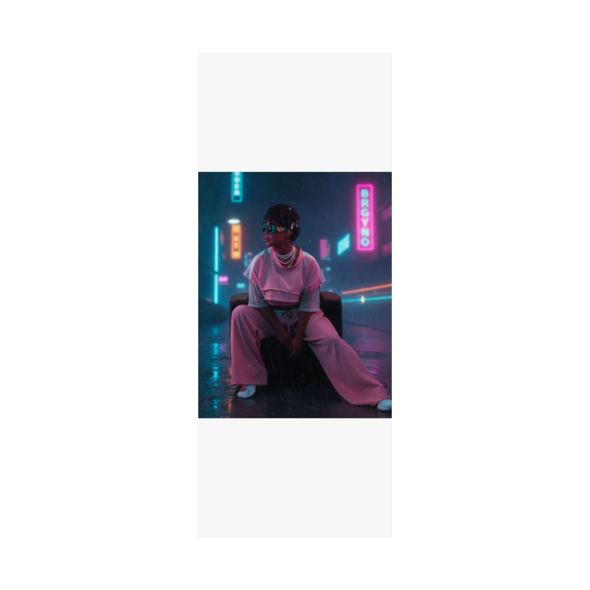 Neon Noir — Person — Matte Poster