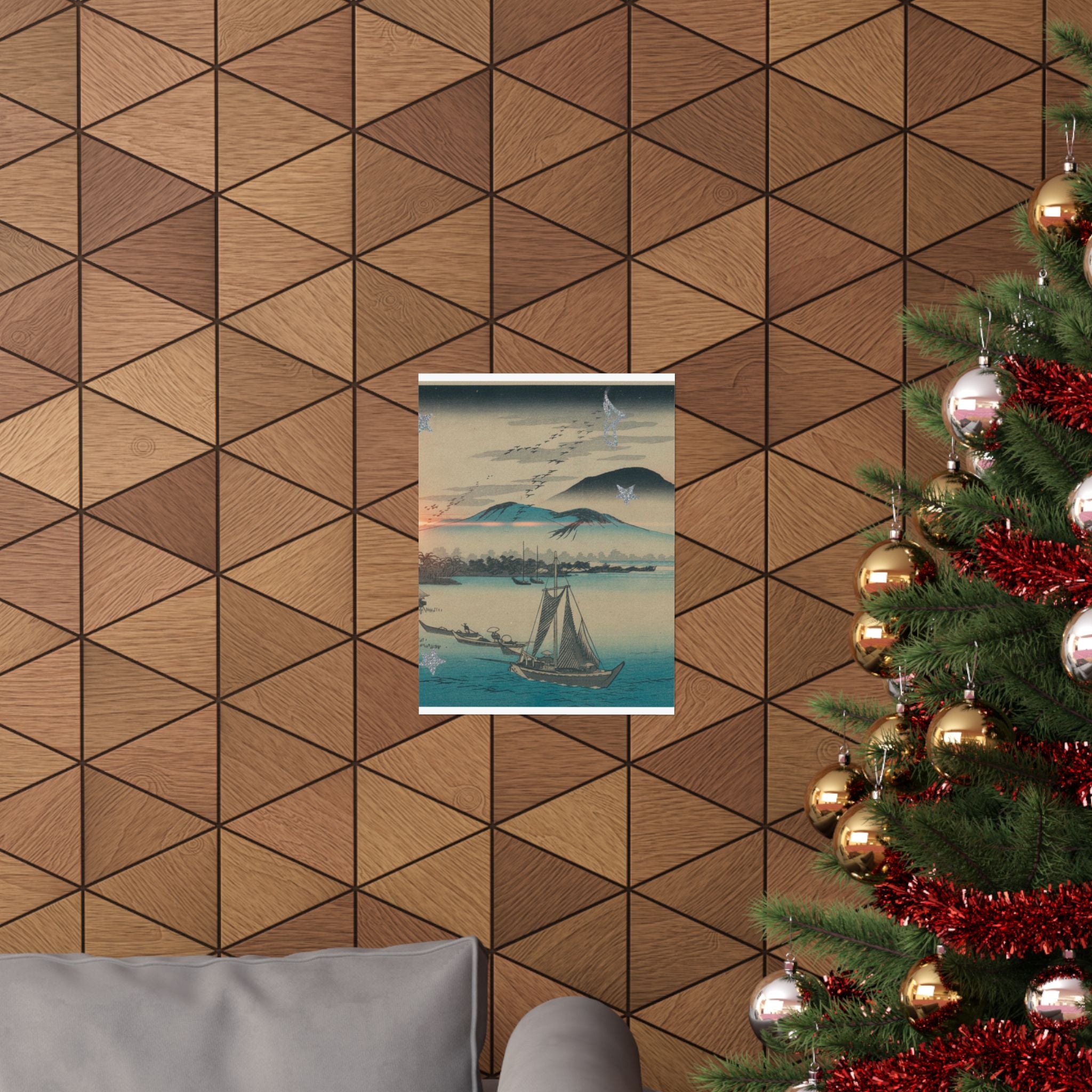 Cinematic — Geese Flying Down To Katada — Matte Poster