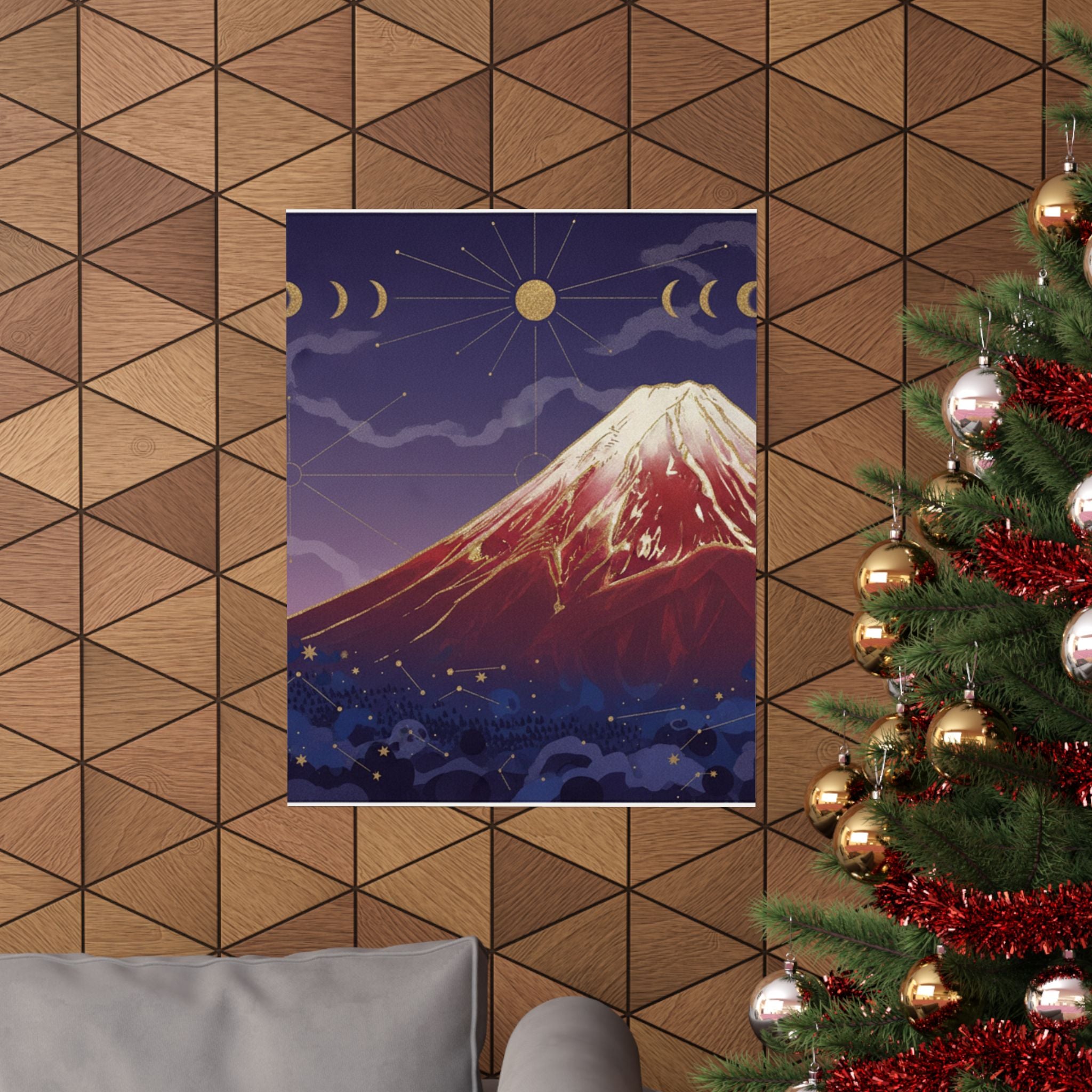 Celestial — South Wind, Clear Sky (Gaifū Kaisei), Also Known As Red Fuji, From The Series Th — Matte Poster