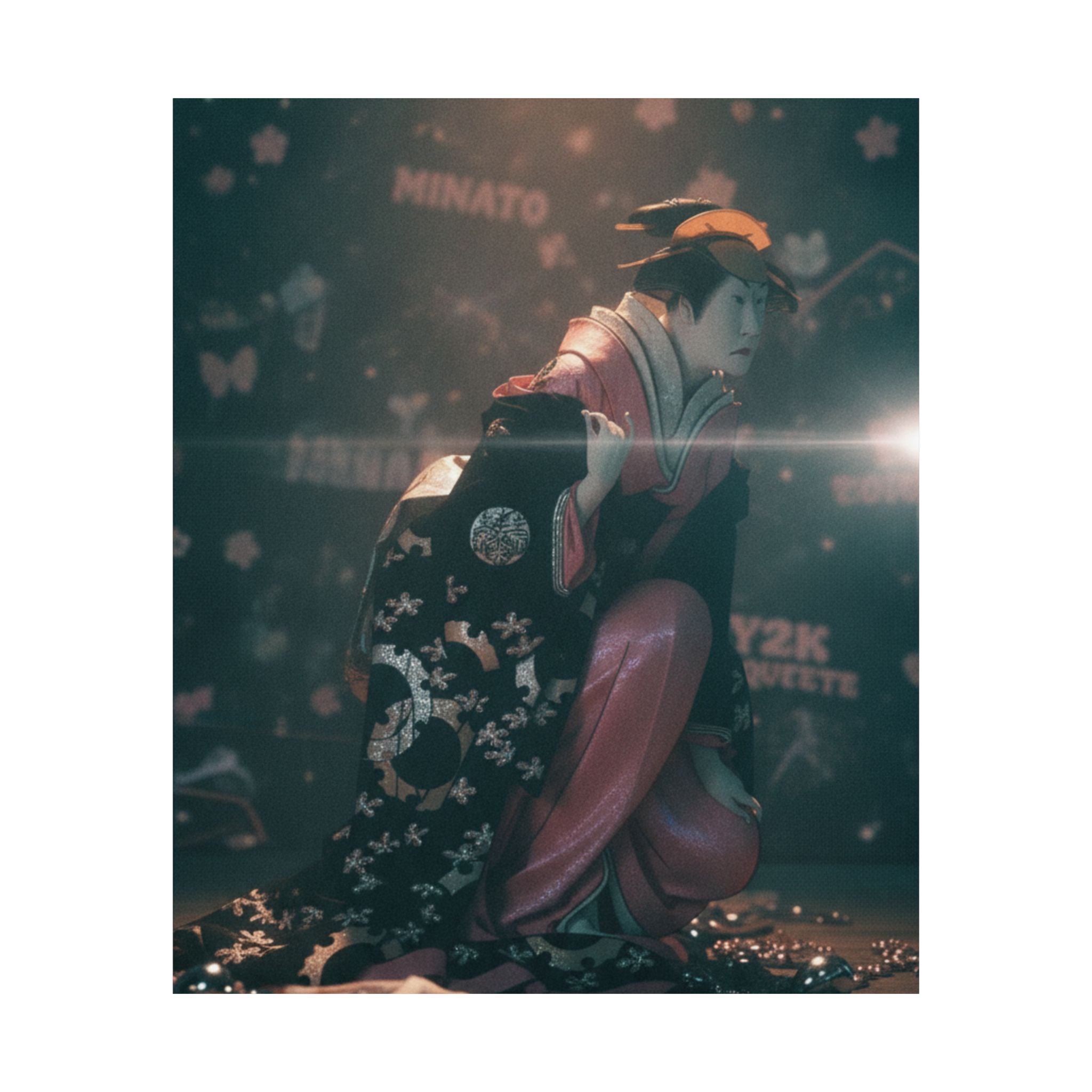 Cinematic — Actor Nakamura Kumetaro Ii As Minato, The Wife Of Yura Hyogonosuke — Matte Poster
