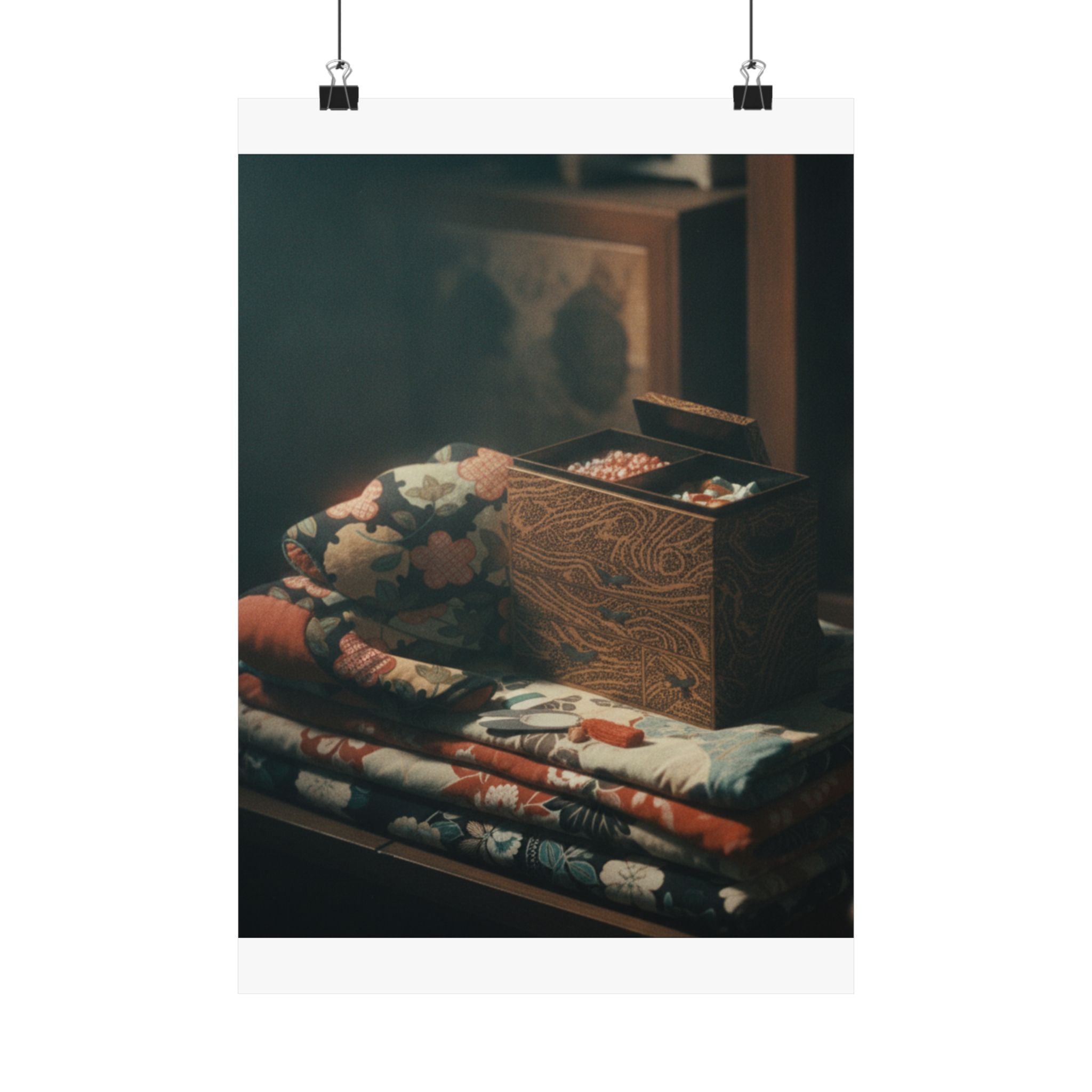 Cinematic — Lady'S Work-Box And Bed Clothing — Matte Poster