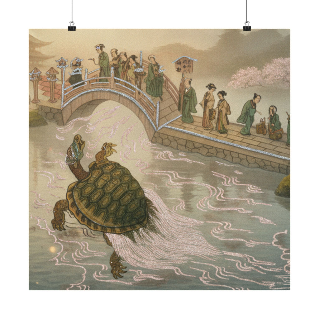 Scenic Nature — Shinabazu Benten Kaicho: Ceremony Of Worshipping Benten At Shinabazu Temple — Matte Poster