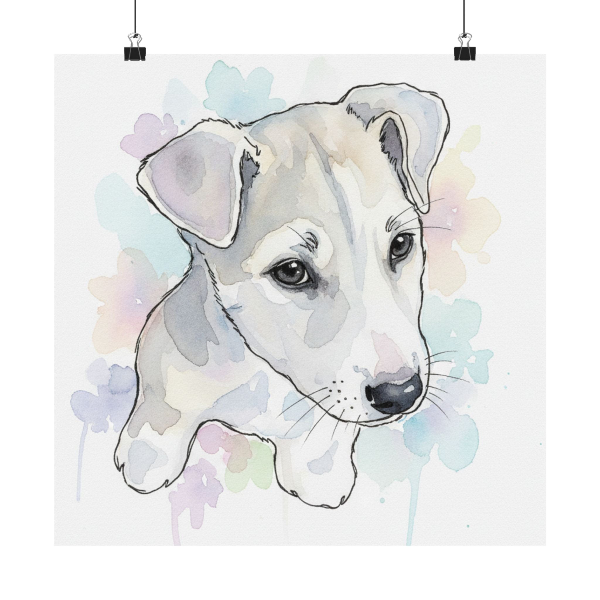 Watercolor — Dog — Matte Poster