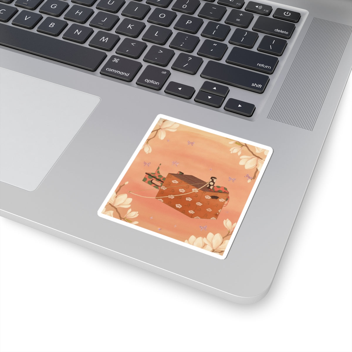 Southern Sunset — Box For Sugoroku Game (A Kind Of Backgammon), Bow And Drum — Kiss-Cut Sticker