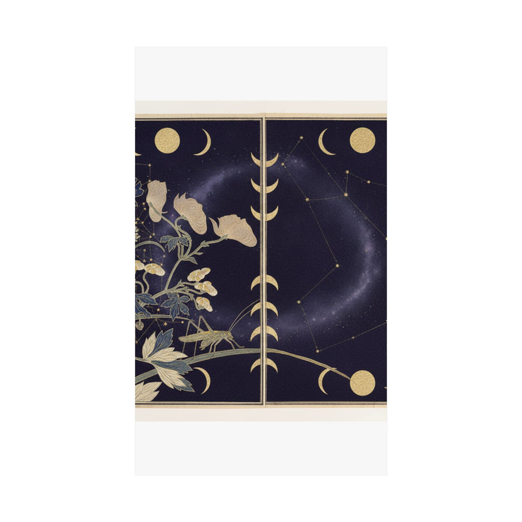 Celestial — Katydid (Umaoi-Mushi); Centipede, (Mukade), From The Picture Book Of Crawling Cr — Matte Poster