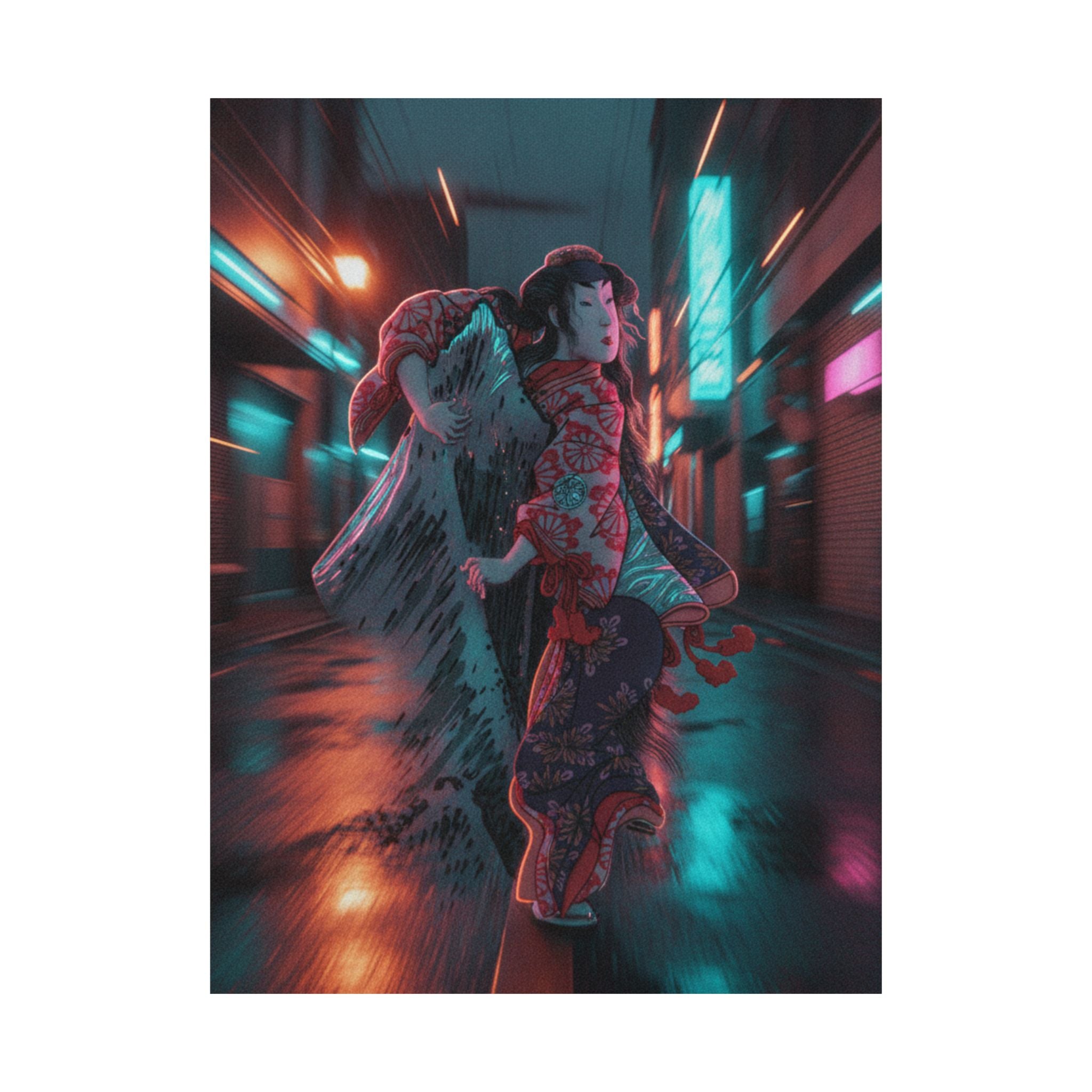 Fast Furious — Kabuki Actor Segawa Kikunojō Iii In A Female Role — Matte Poster