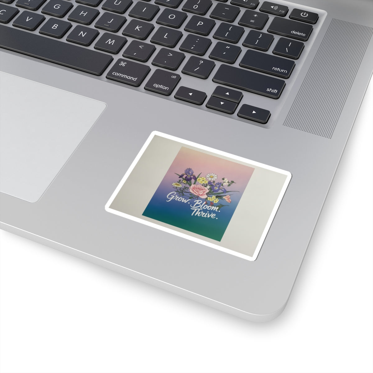 Affirmation — Rose, Iris, Primrose And Daisy — Kiss-Cut Sticker