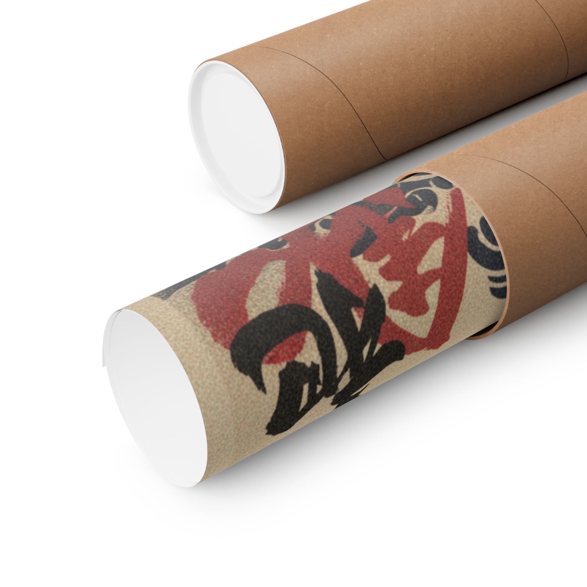 Japanese Street — Golden Pheasant And Pine Shoots In Snow — Matte Poster