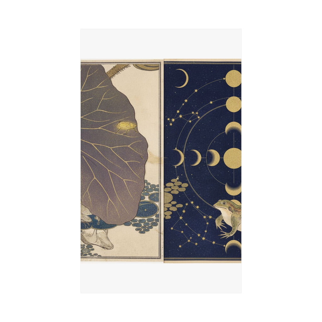 Celestial — Frog (Kaeru); Gold Beetle (Kogane Mushi), From The Picture Book Of Crawling Crea — Matte Poster