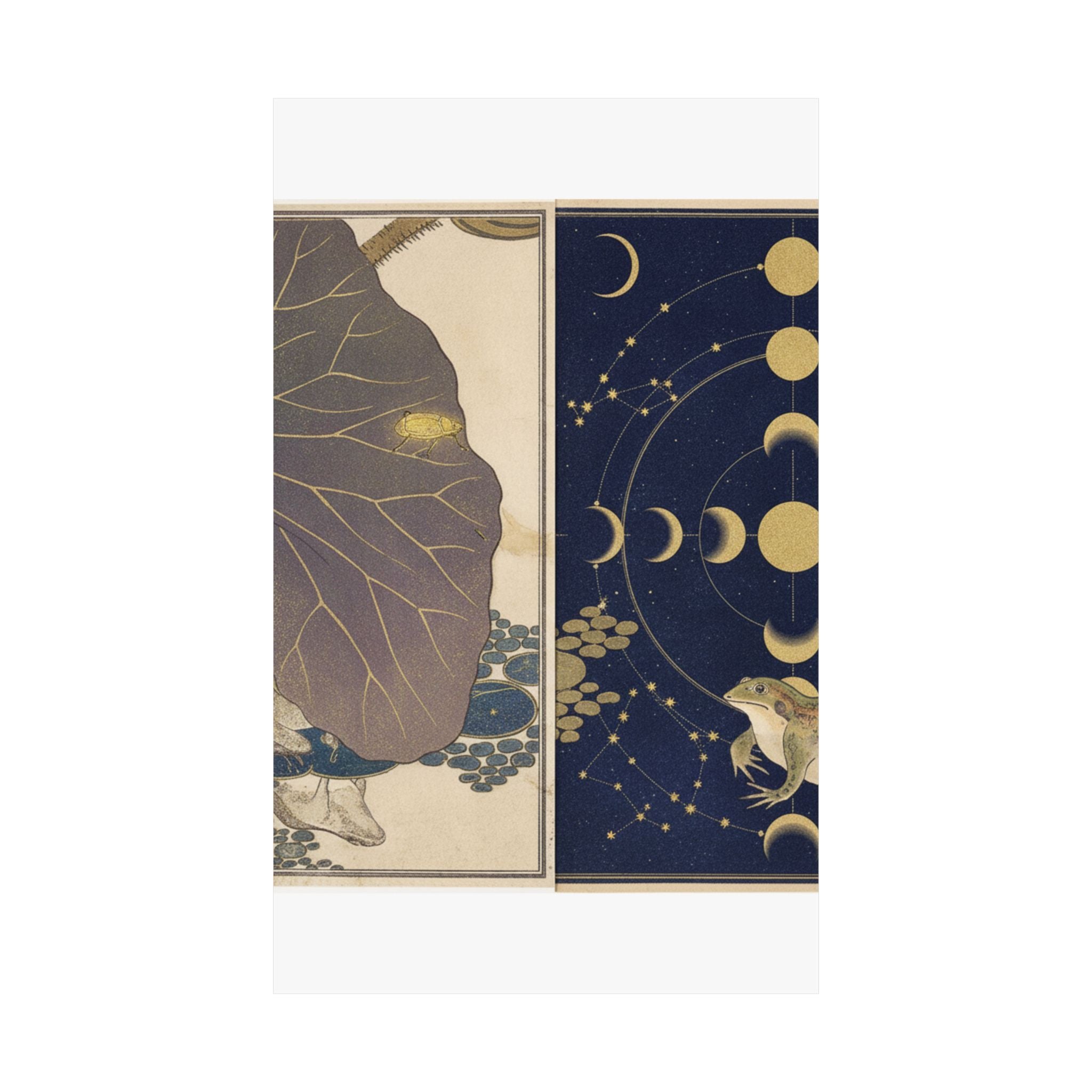 Celestial — Frog (Kaeru); Gold Beetle (Kogane Mushi), From The Picture Book Of Crawling Crea — Matte Poster
