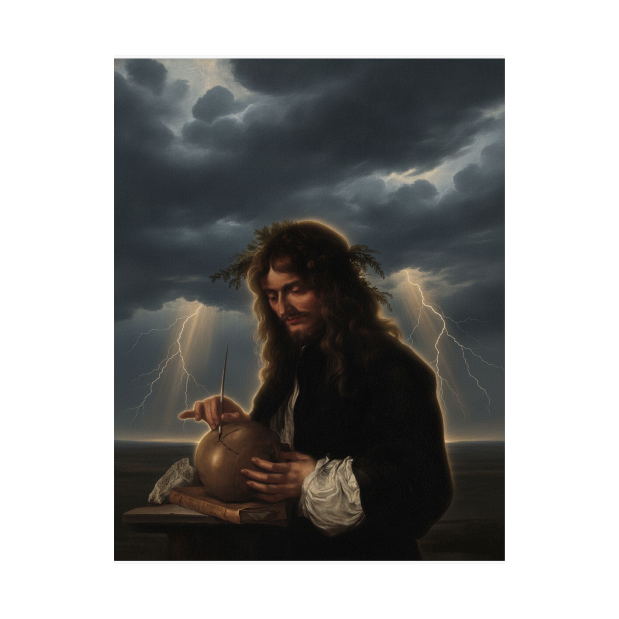 Dramatic Storm — Person — Matte Poster