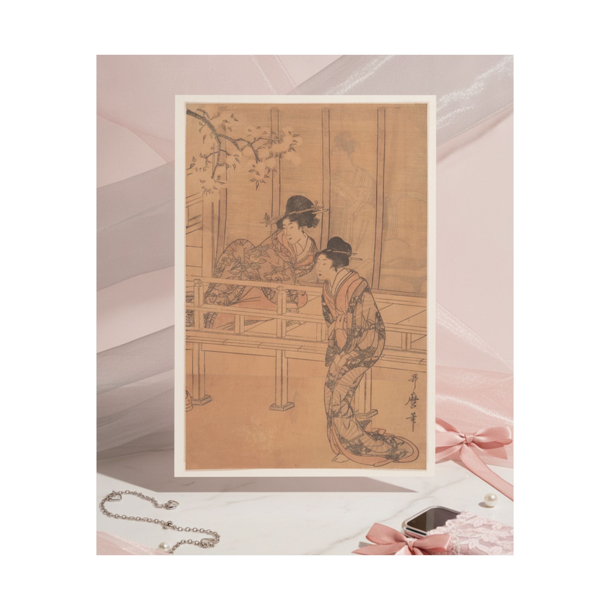 Product Marketing — The Lady Of Rokujo Being Visited By The Princess Aoi — Matte Poster