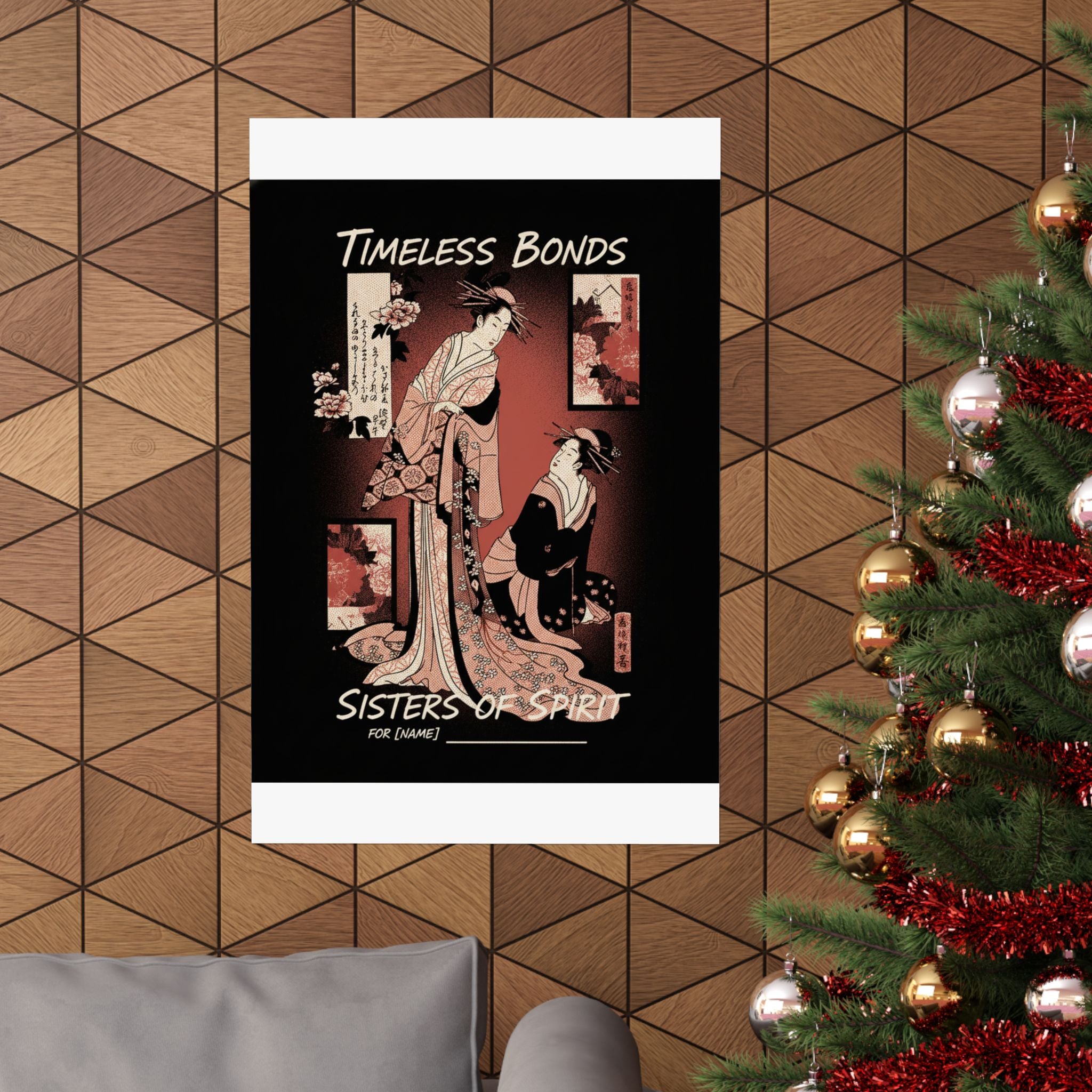 Streetwear Collage — Courtesan And Her Maid — Matte Poster