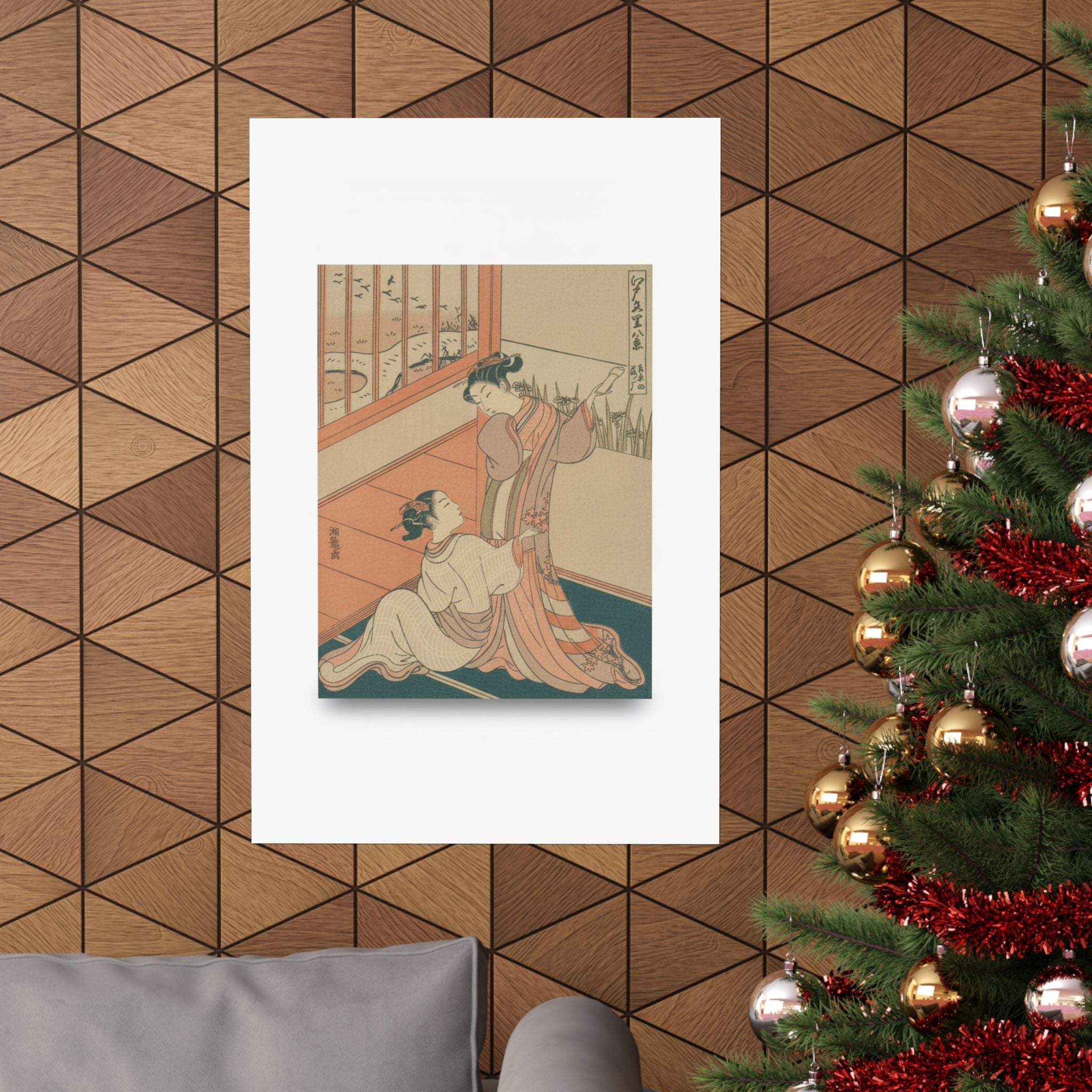 Ecommerce Main — The Flying Down Of Wild Geese At Yoshiwara — Matte Poster