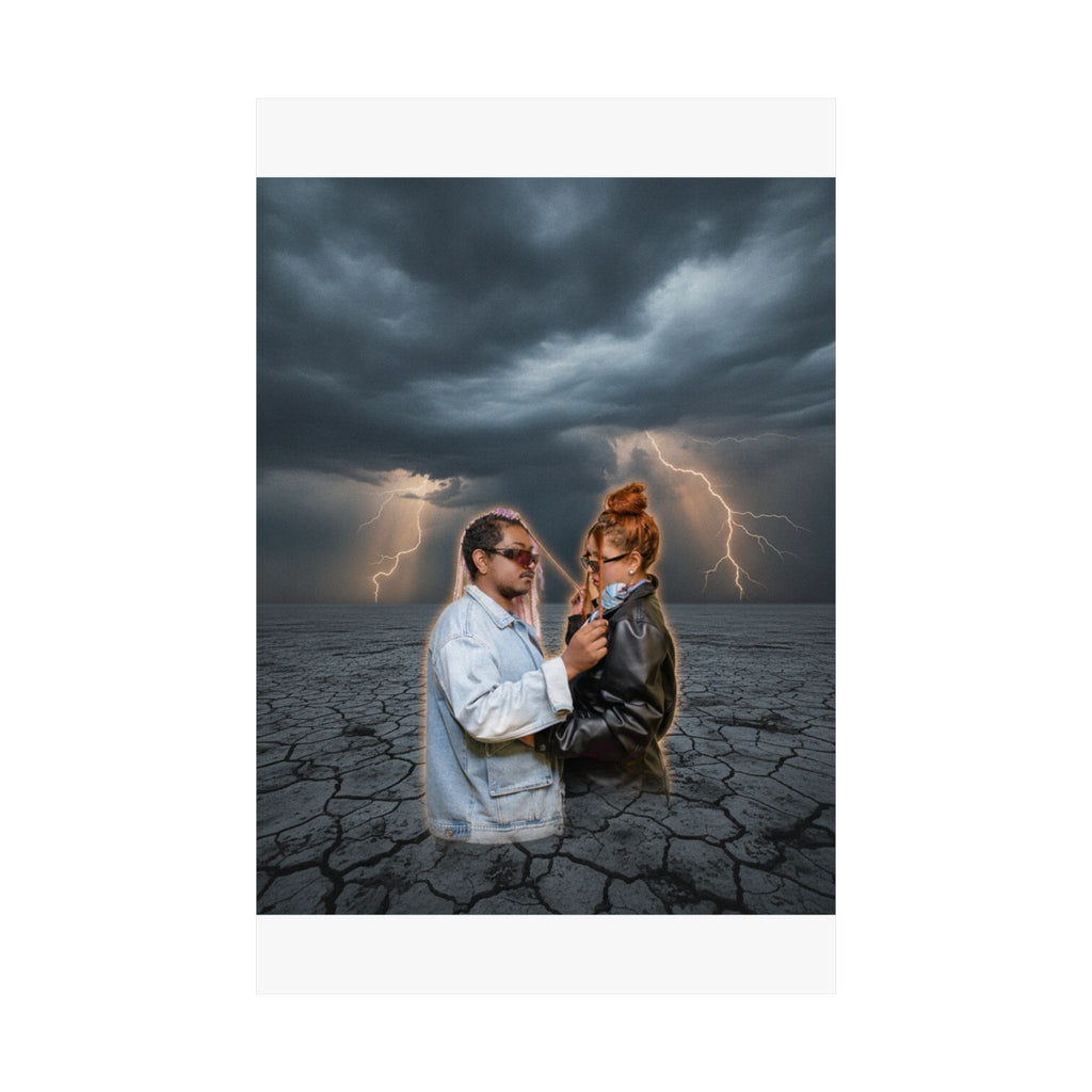 Dramatic Storm — Person — Matte Poster