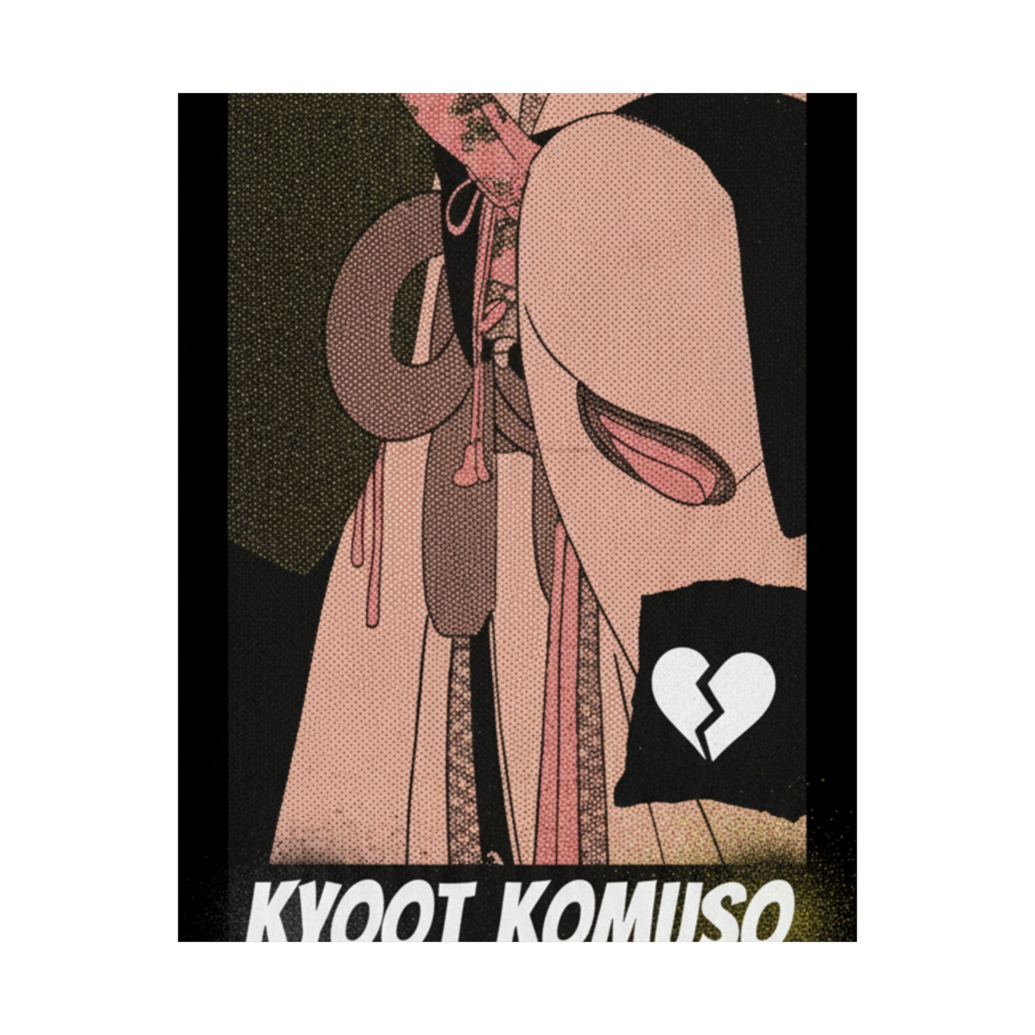 Streetwear Collage — A Girl As A Komuso — Matte Poster