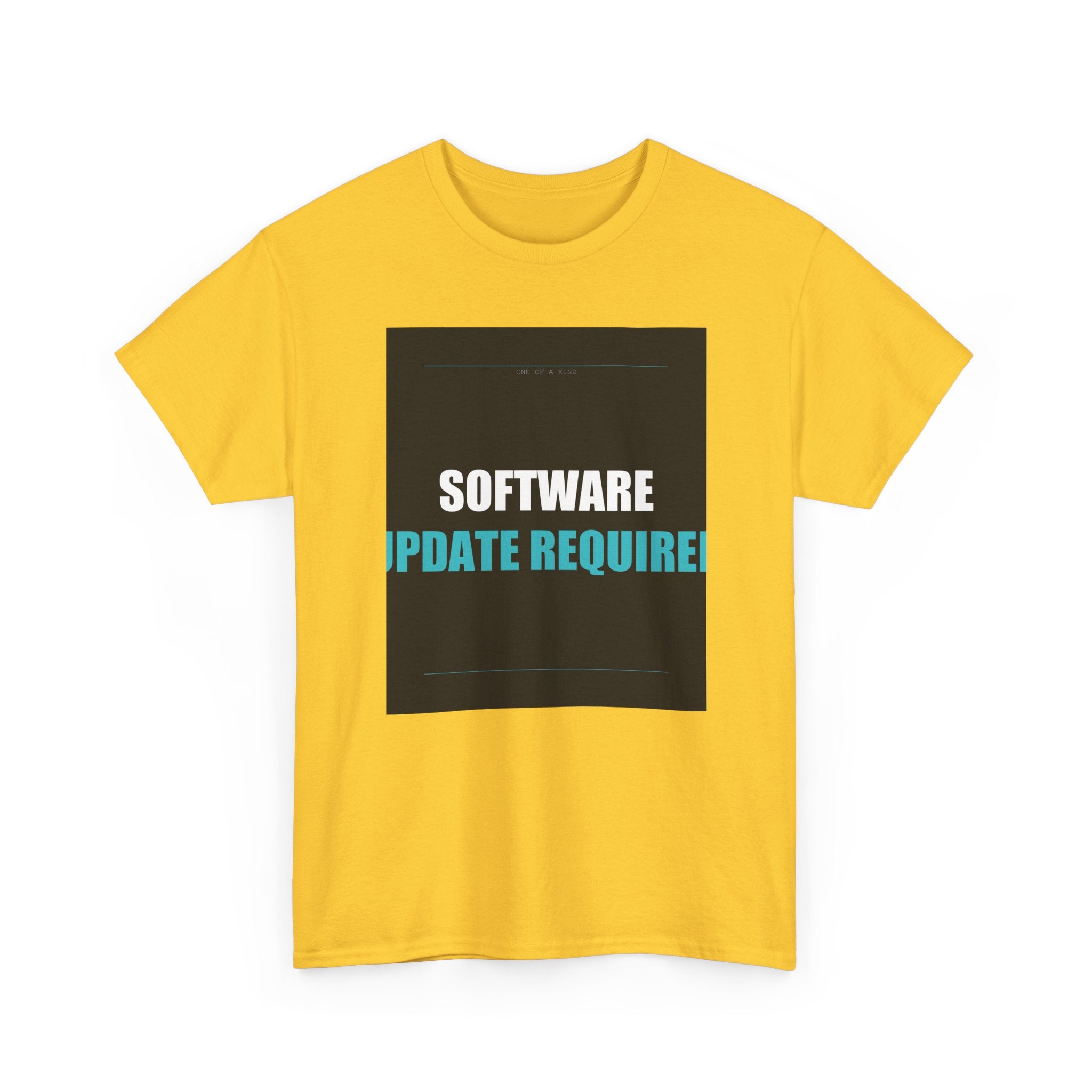 SOFTWARE UPDATE REQUIRED Cyan Type Graphic Tee