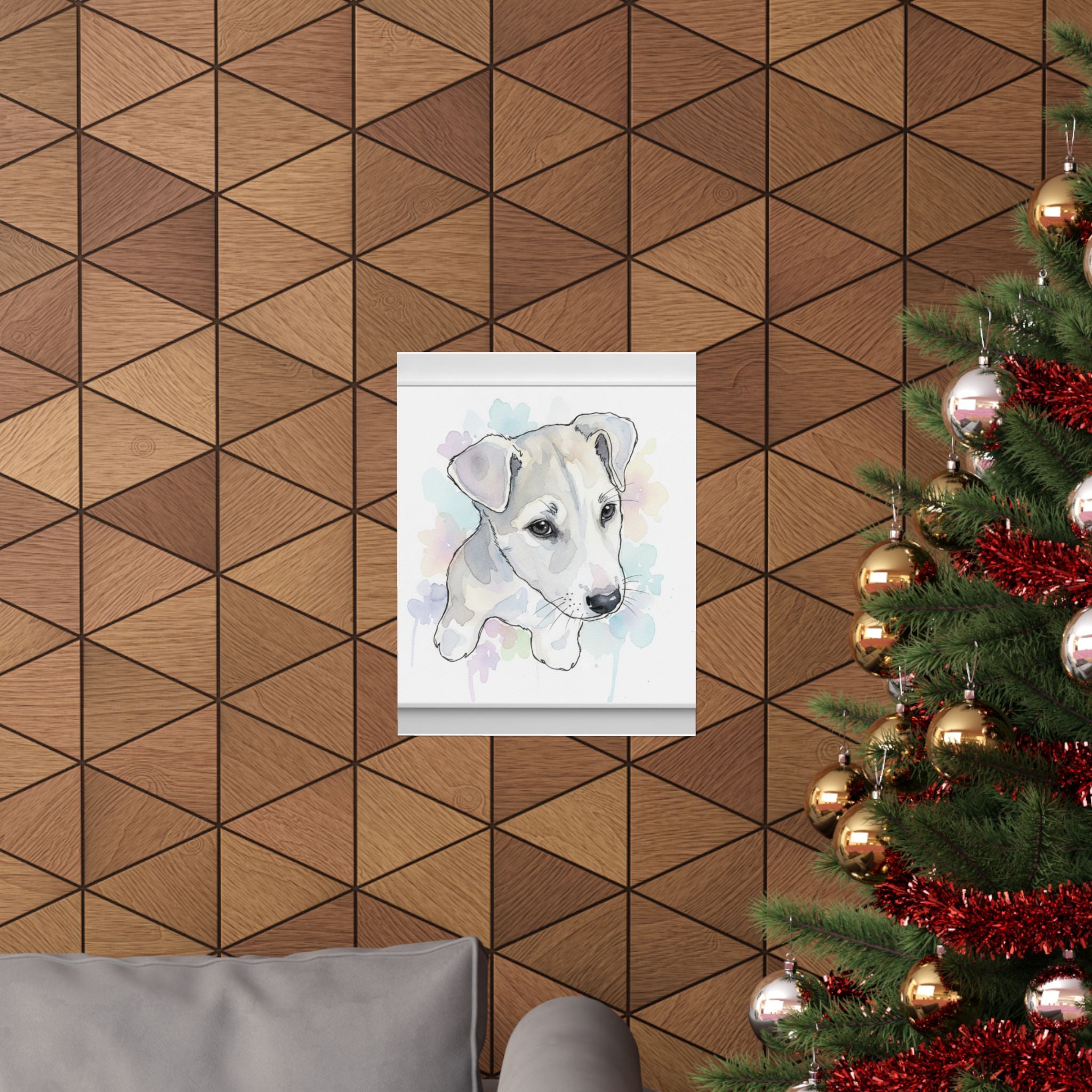 Watercolor — Dog — Matte Poster