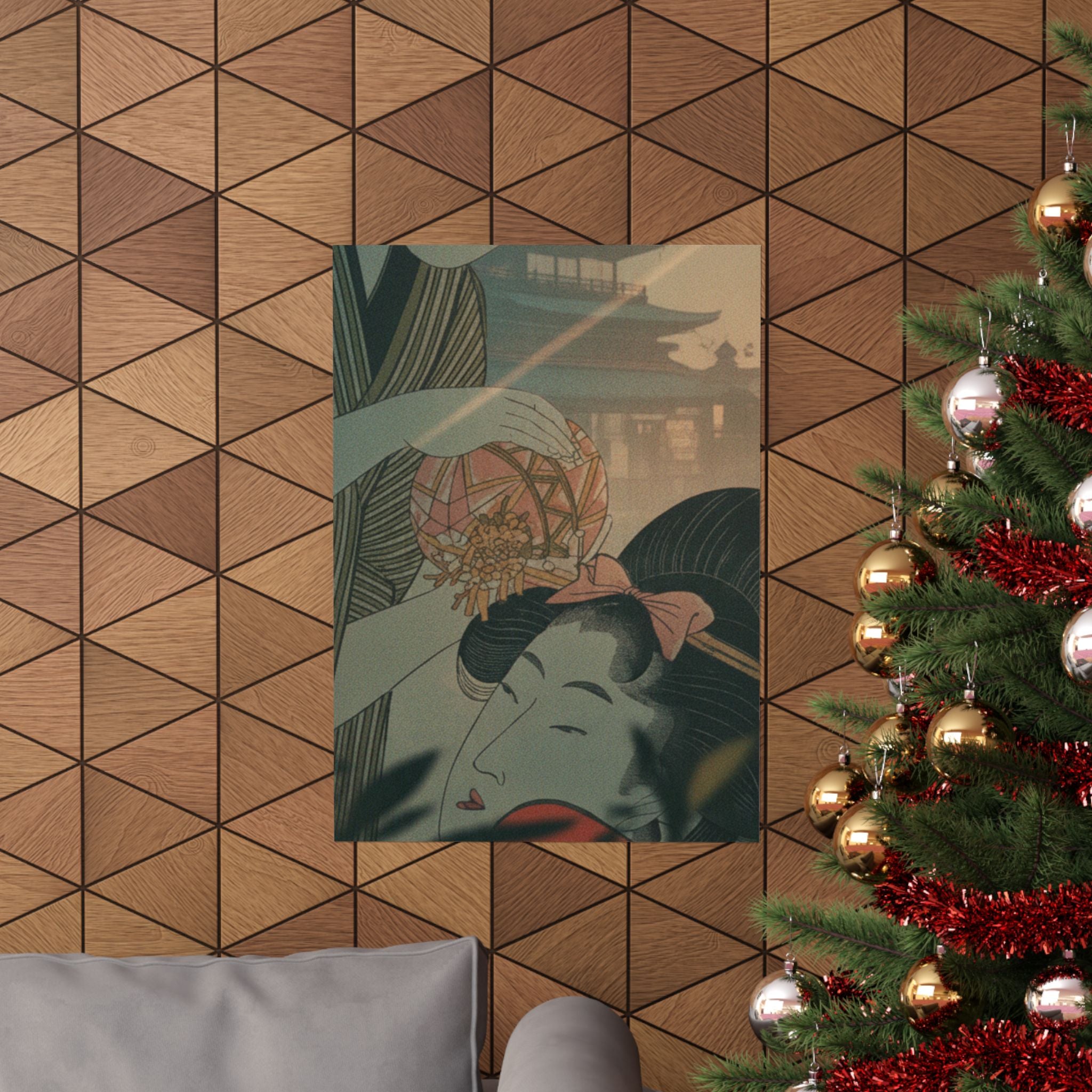 Cinematic — Man And Young Woman With A Ball — Matte Poster