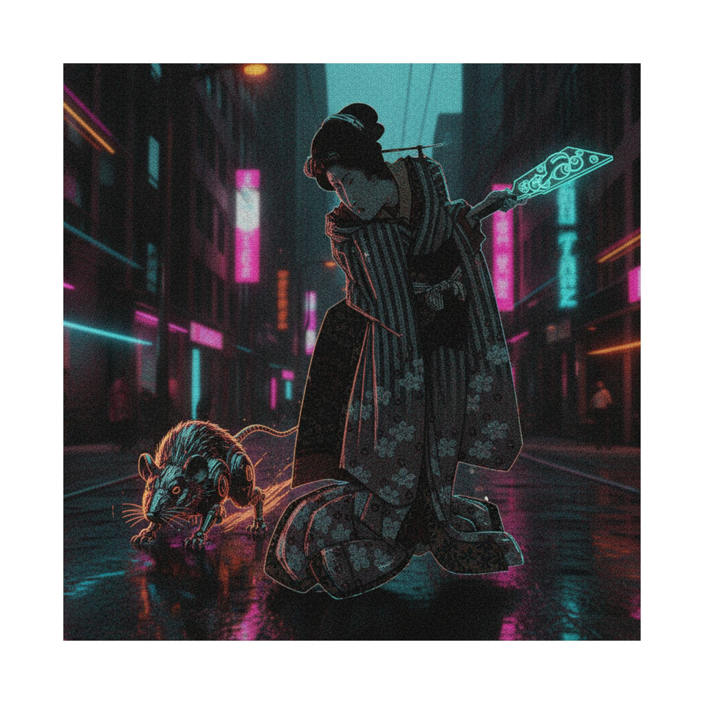 Fast Furious — New Year Greeting Card For "Rat" Year — Matte Poster