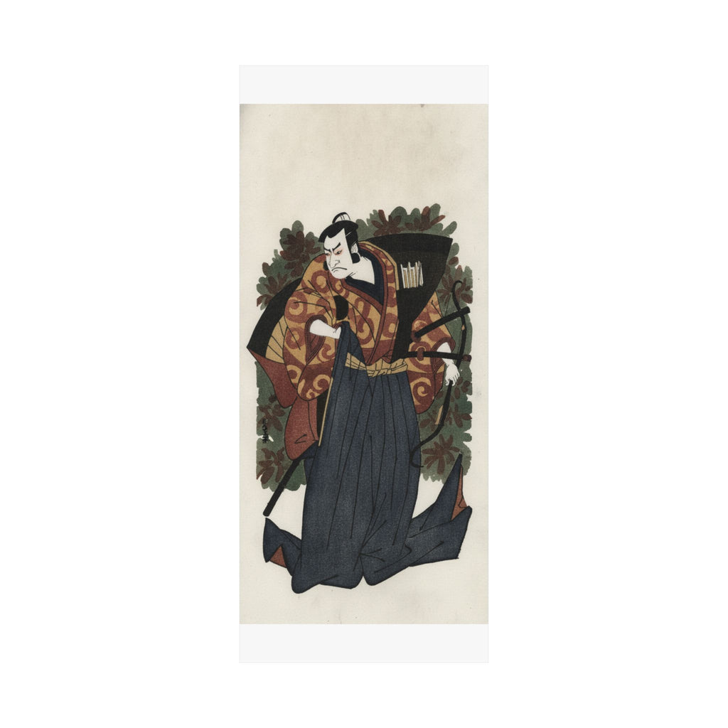 Watercolor — The First Nakamura Nakazo As A Man Of High Rank Attired In Naga-Bakama — Matte Poster