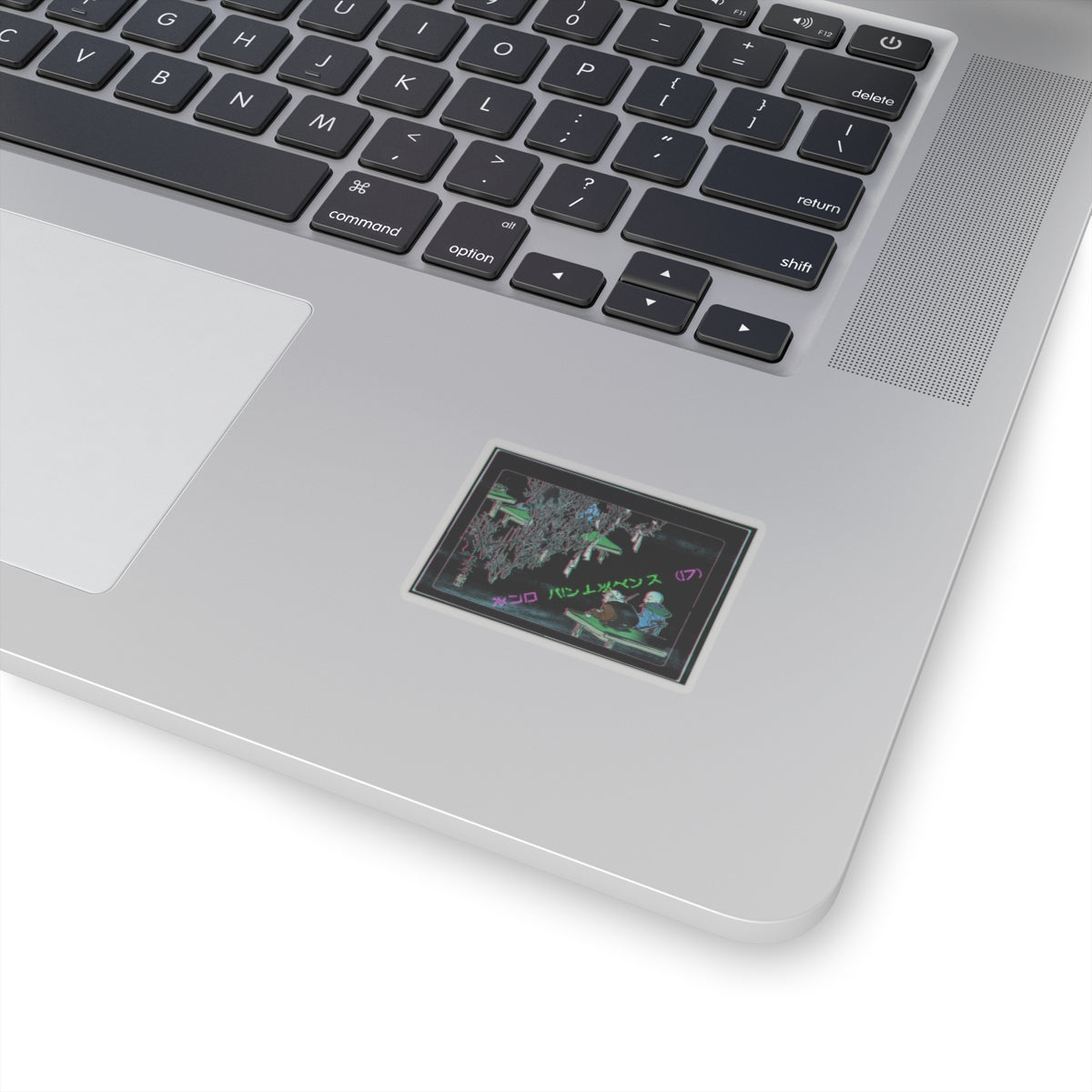 Glitch Culture — Two Pilgrims Gazing At A Tree Festooned With Prayers — Kiss-Cut Sticker
