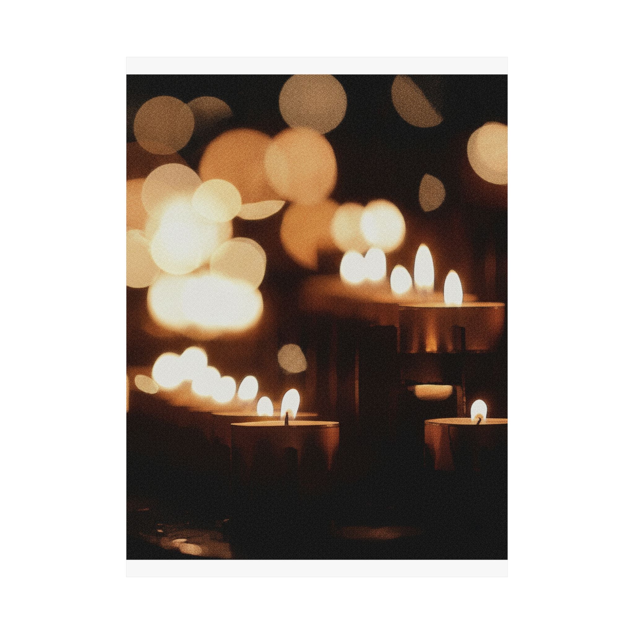 Southern Sunset — Candle — Matte Poster