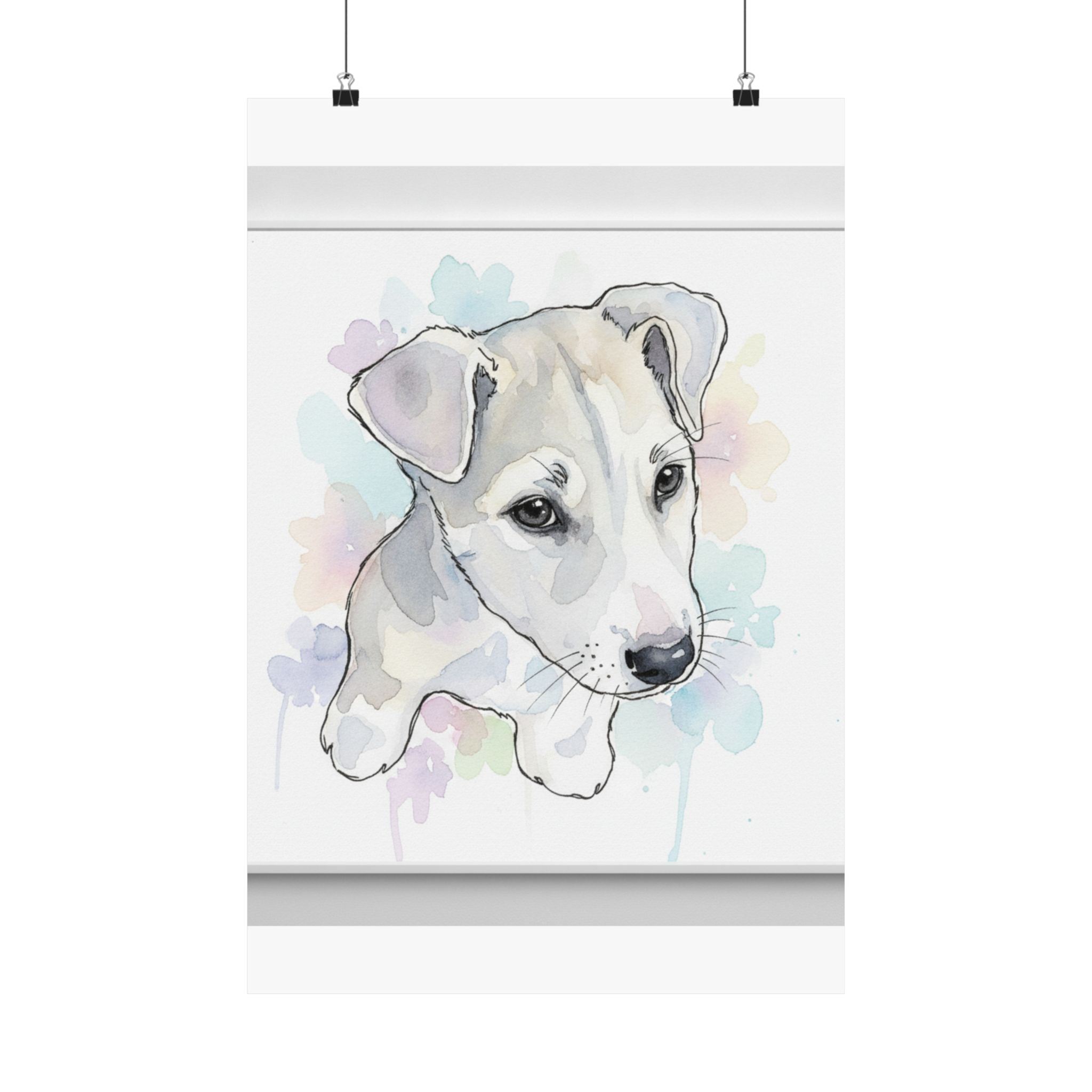 Watercolor — Dog — Matte Poster