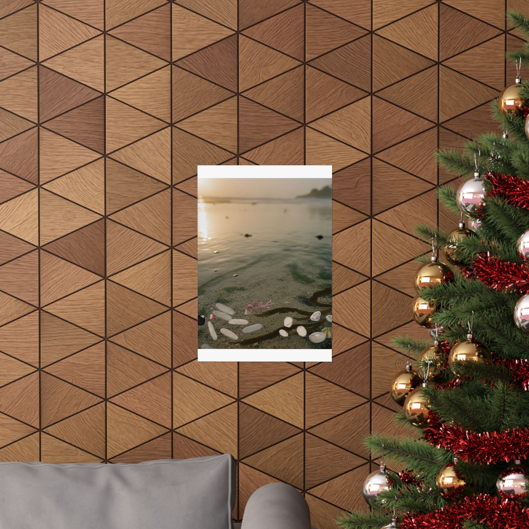 Scenic Nature — Shells Under Water — Matte Poster