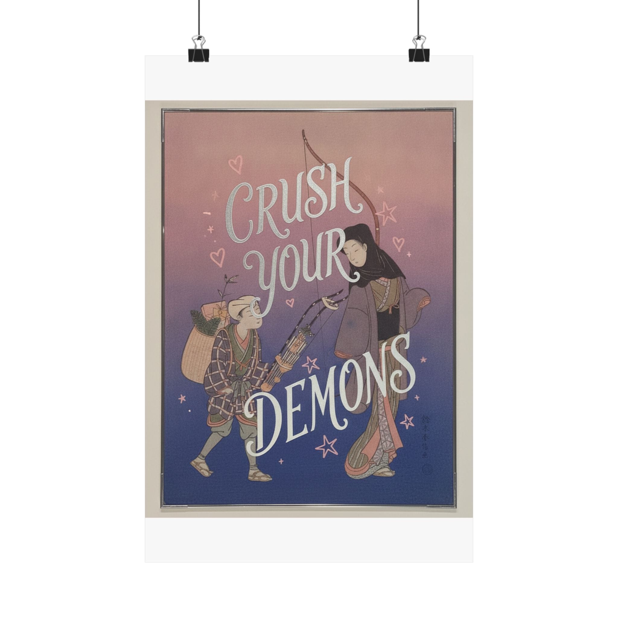 Affirmation — Demon-Crushing Bow — Matte Poster