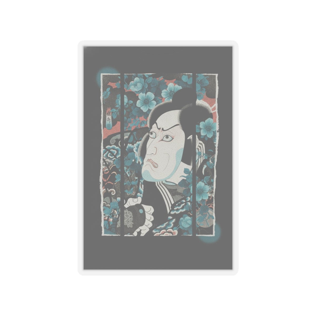 Streetwear Collage — Kabuki Actor Ichikawa Ebizō V As Kumagai Jirō Naozane — Kiss-Cut Sticker