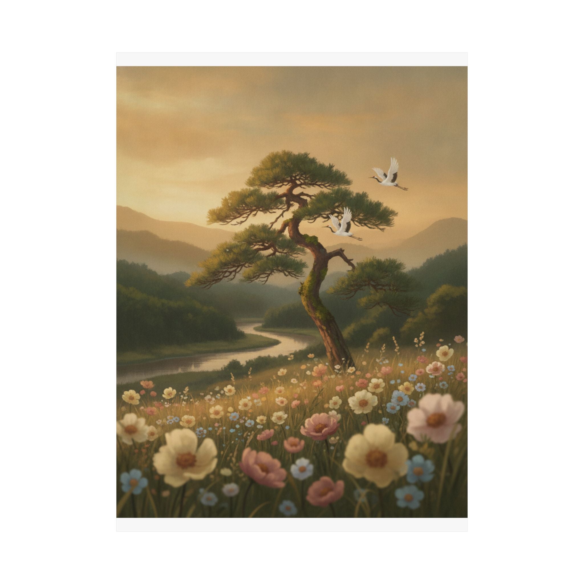 Scenic Nature — Picture Book Of Amusements Of The Eastern Capital (Ehon Azuma Asobi) — Matte Poster