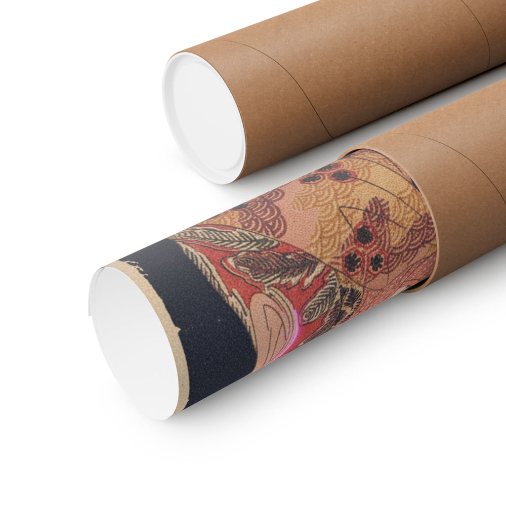 Japanese Street — Courtesan With Branch Of Seri — Matte Poster