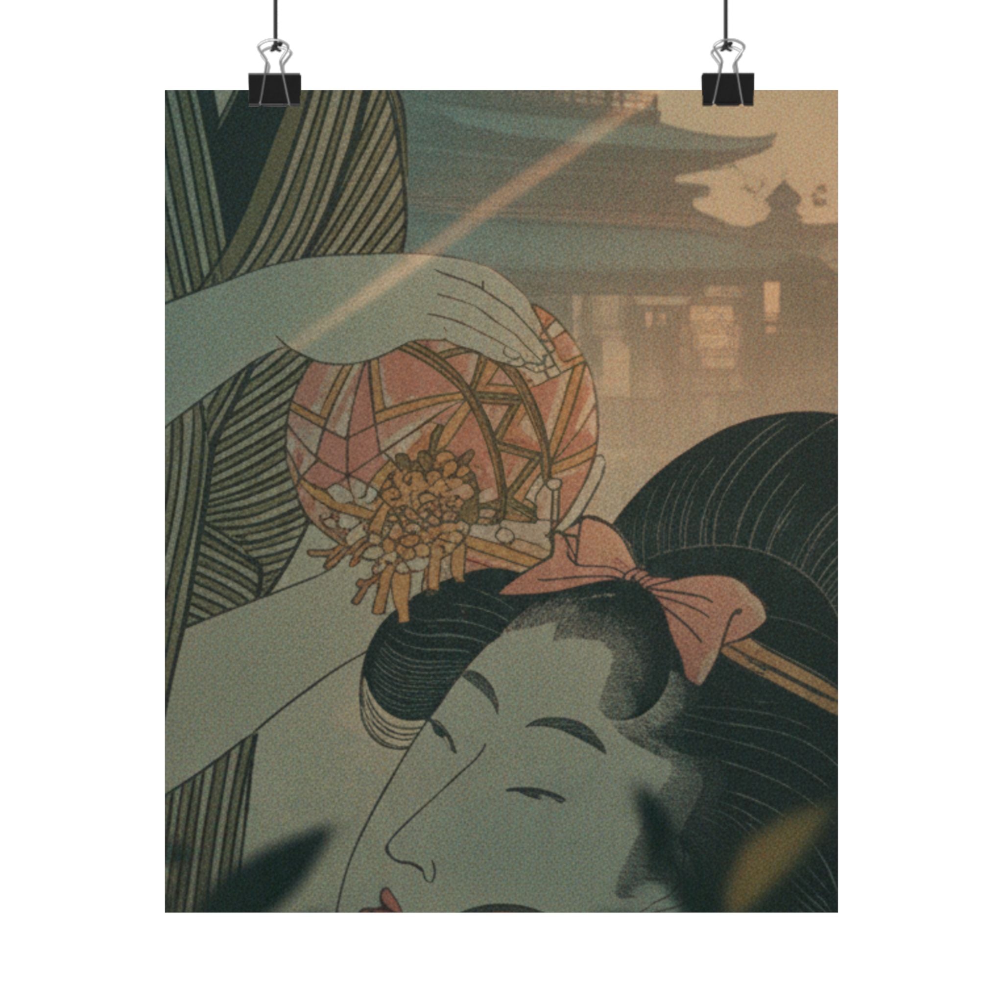 Cinematic — Man And Young Woman With A Ball — Matte Poster