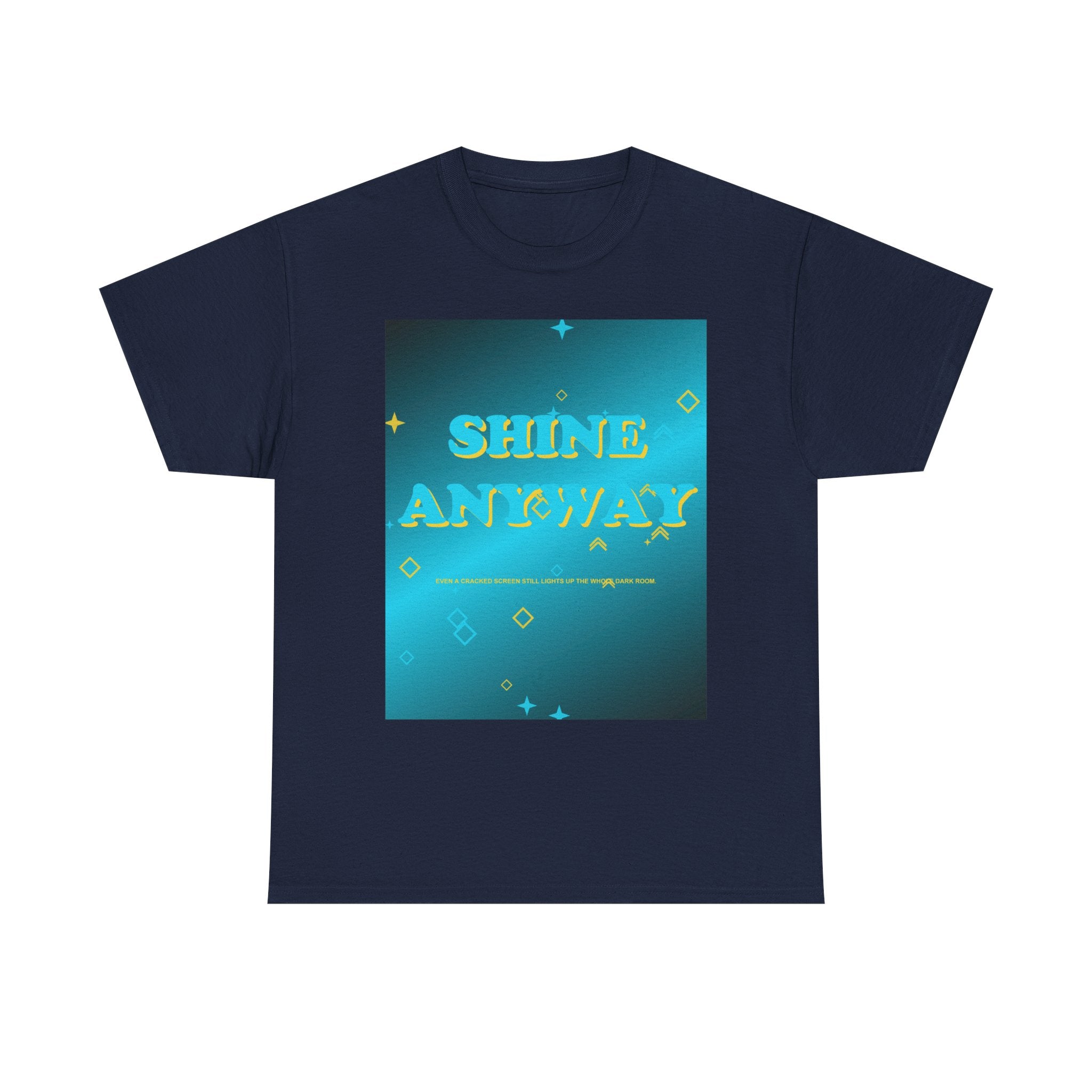 SHINE ANYWAY graphic tee by Zukkay