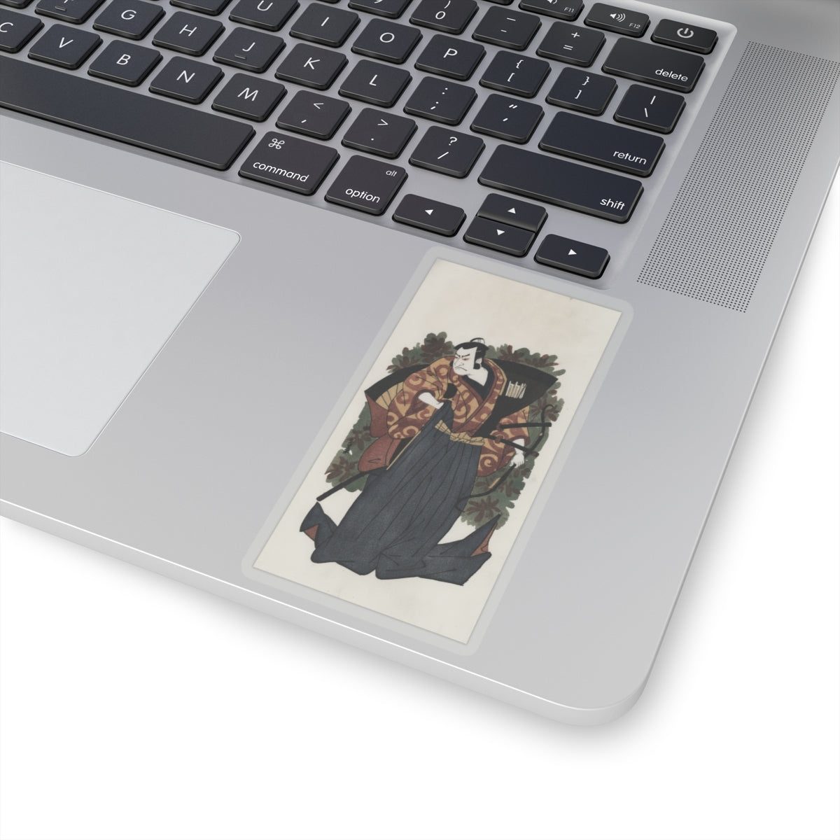 Watercolor — The First Nakamura Nakazo As A Man Of High Rank Attired In Naga-Bakama — Kiss-Cut Sticker