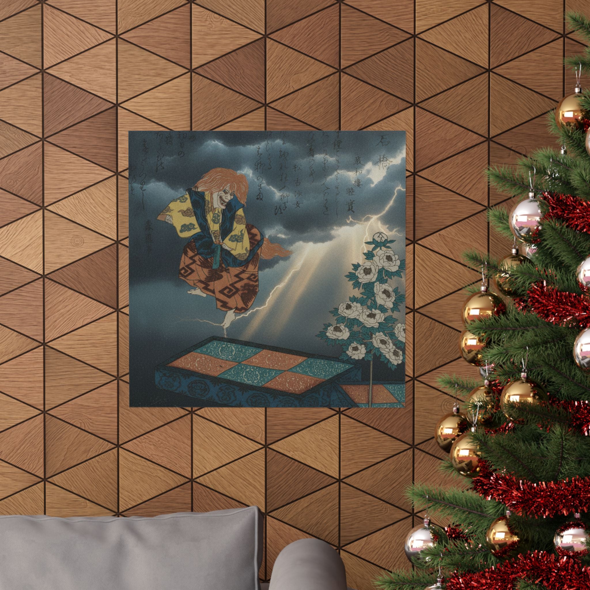 Dramatic Storm — Scene From Noh Dance — Matte Poster