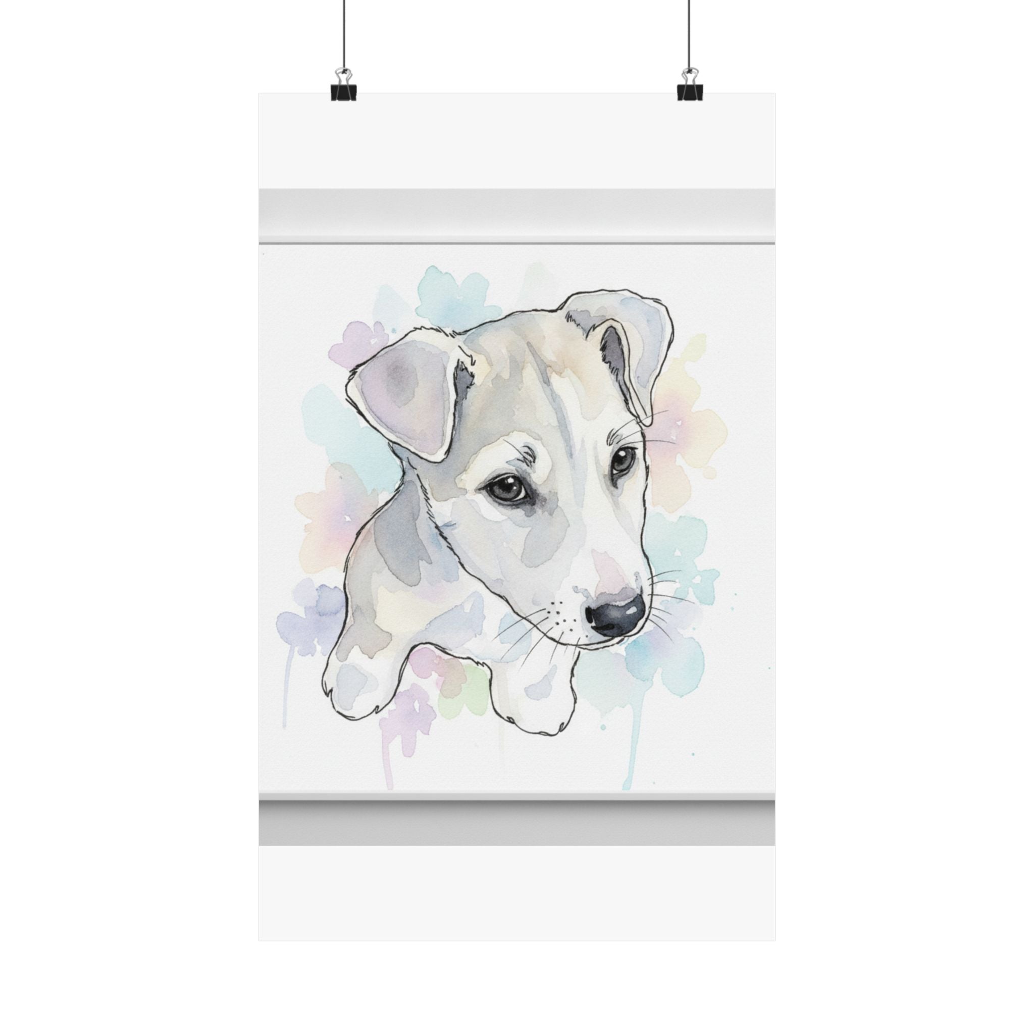 Watercolor — Dog — Matte Poster