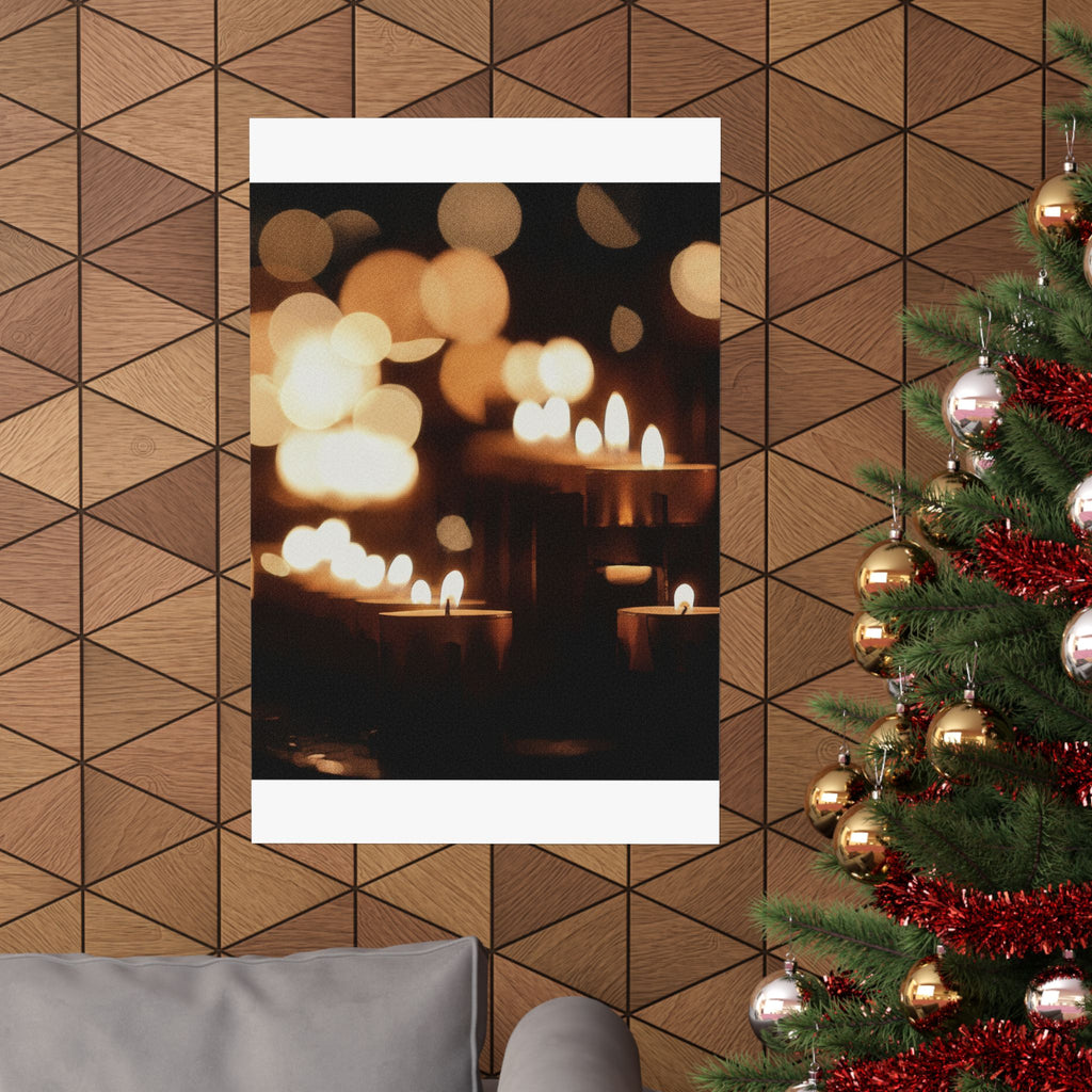 Southern Sunset — Candle — Matte Poster