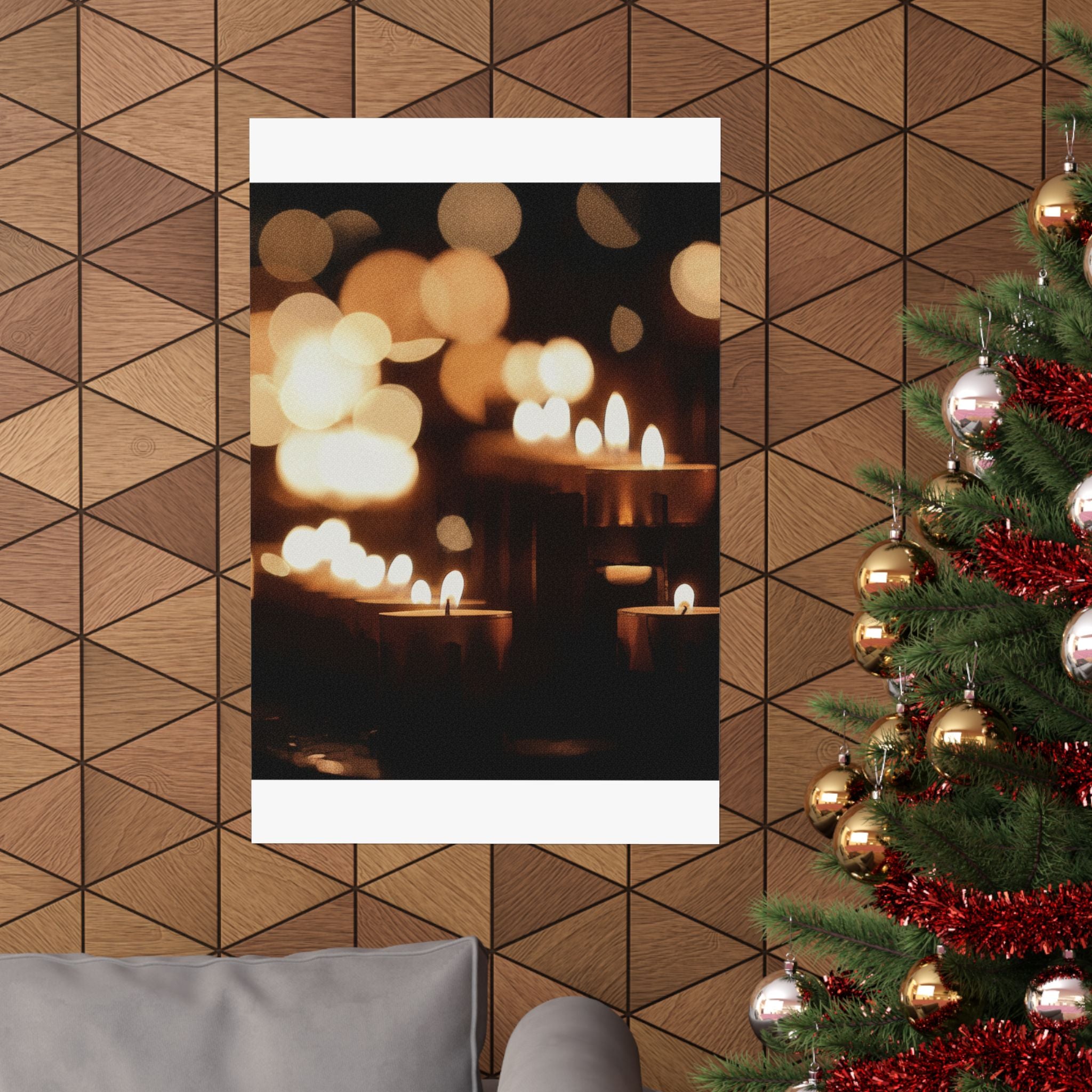 Southern Sunset — Candle — Matte Poster