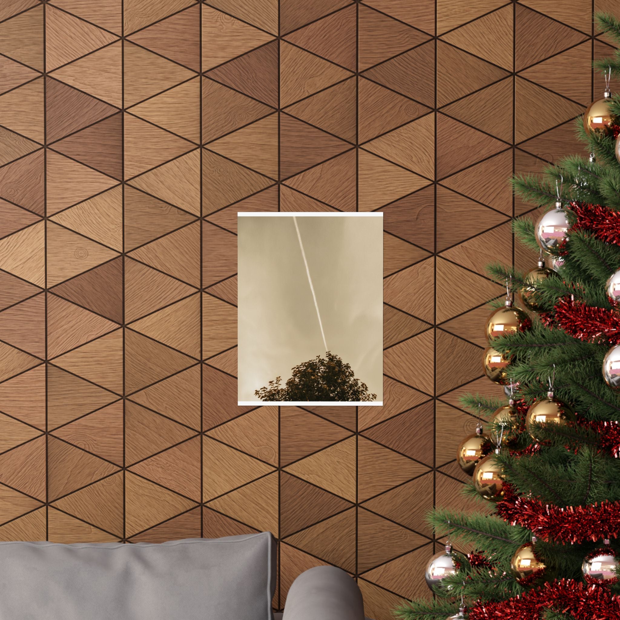 Scenic Nature — Contrail — Matte Poster