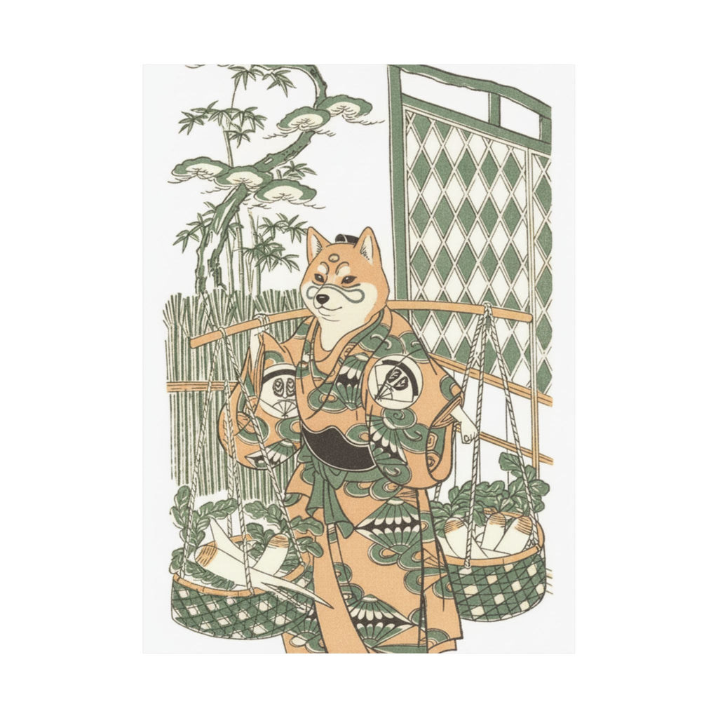 Ecommerce Main — Kabuki Actor Onoe Kikugorō I In The Belle Of Asakusa Temple (Keisei Asakusa No K — Matte Poster