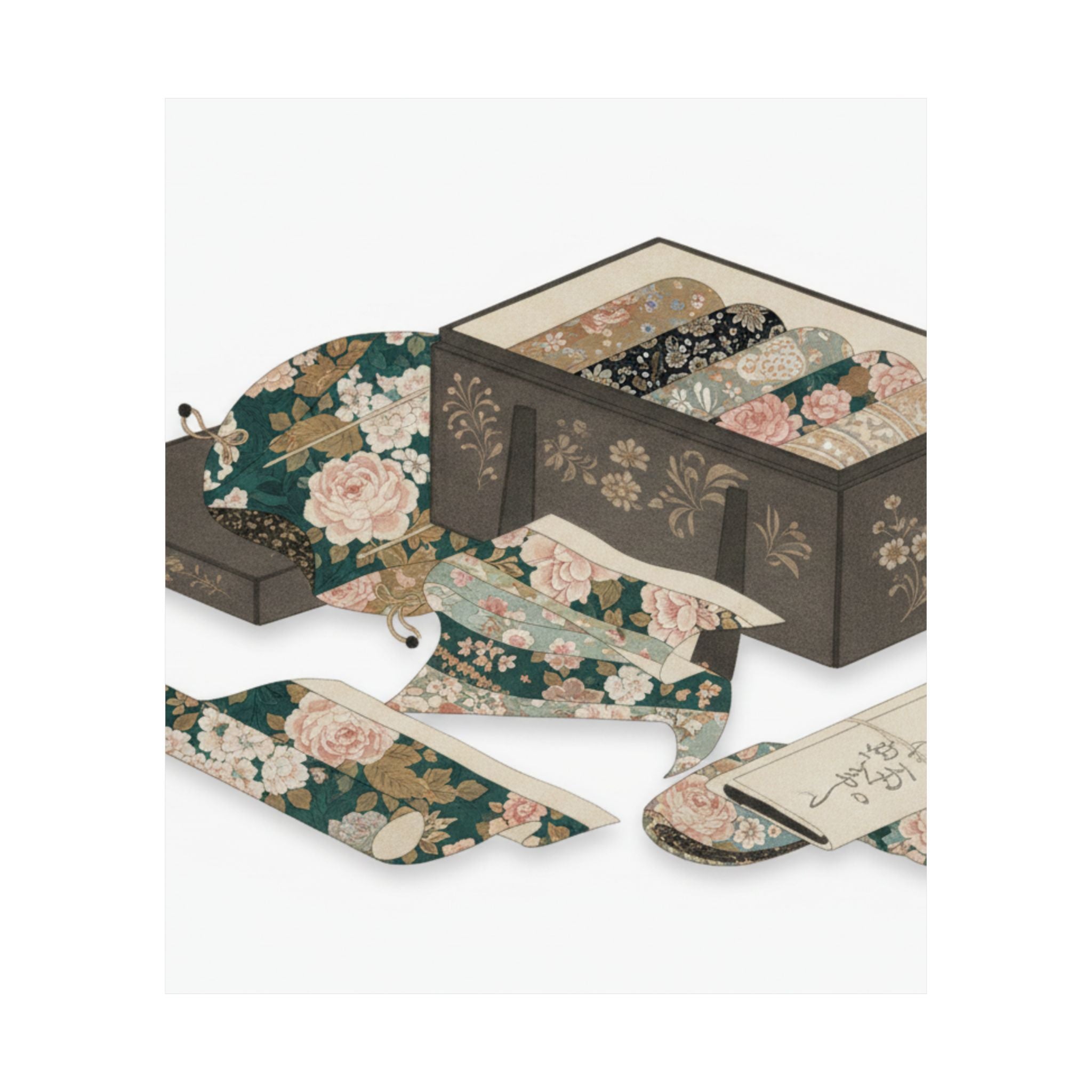 Ecommerce Main — Box With Draperies — Matte Poster
