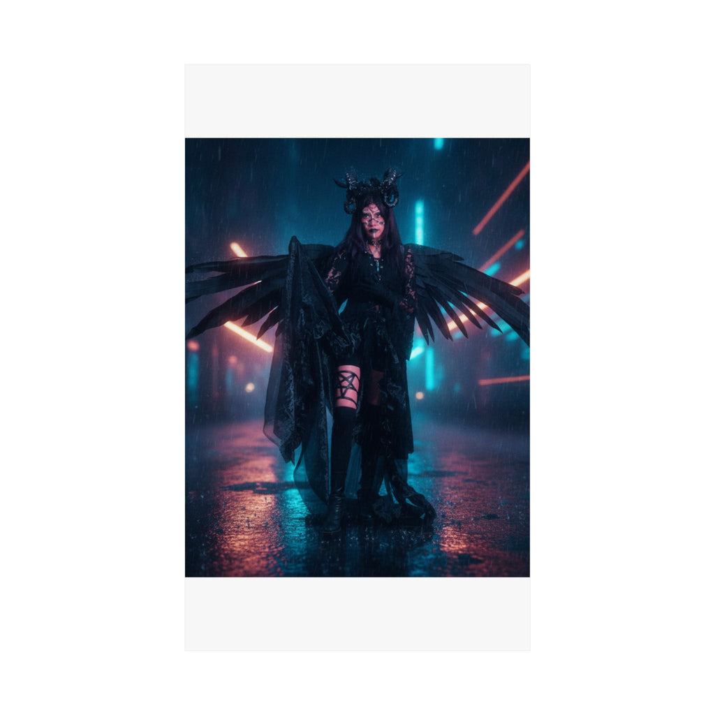 Neon Noir — Person — Matte Poster