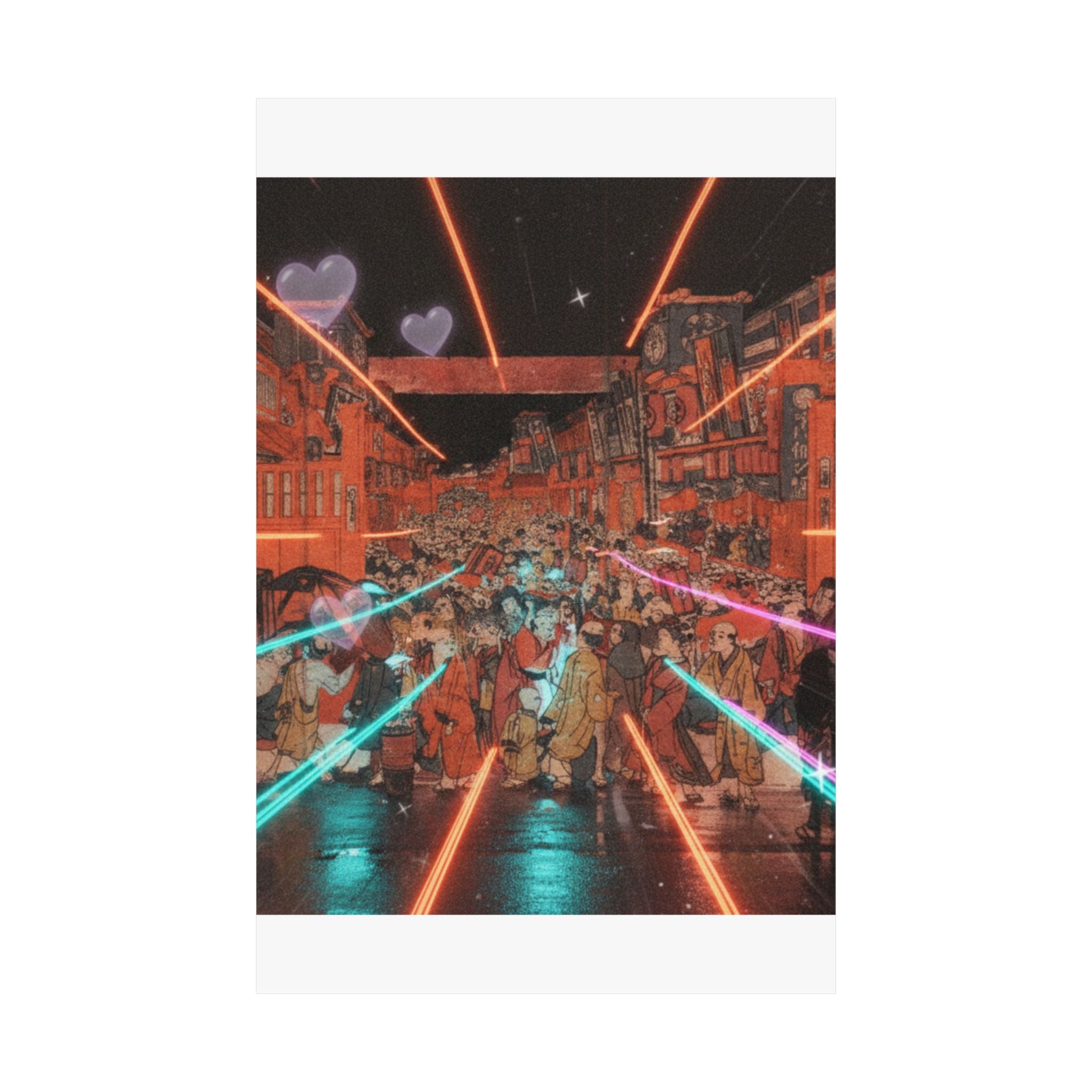 Fast Furious — Sakaichō Fukiyachō Kaomise Yoshibai No Zu — Matte Poster
